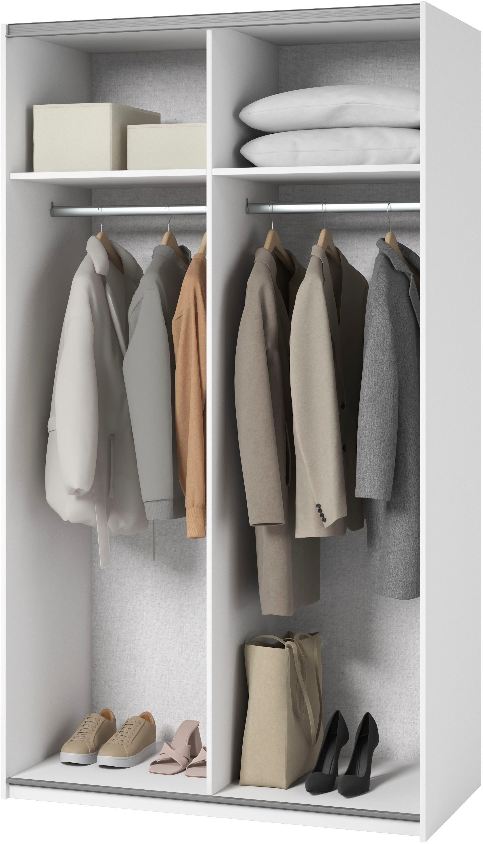 INOSIGN Kledingkast Eastvale, 120x64x210 cm, ideaal voor kleine ruimtes of niches