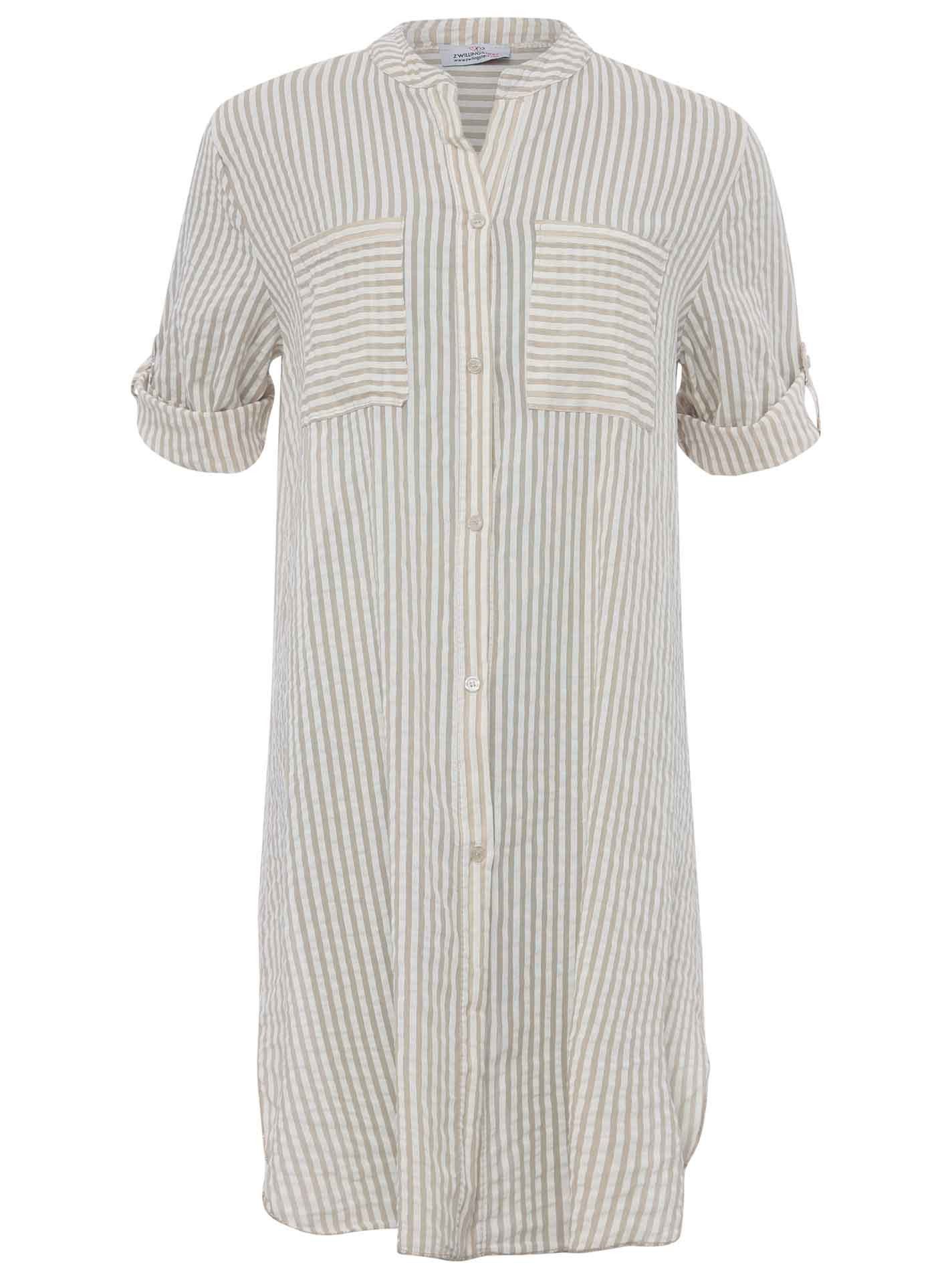 Zwillingsherz Blouse met korte mouwen Langblouse "Kida"
