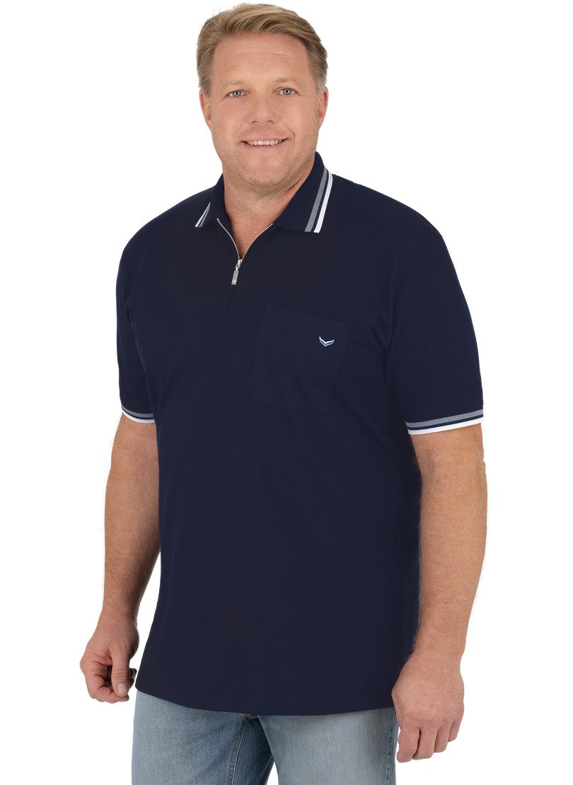 Trigema Poloshirt TRIGEMA poloshirt met ritssluiting (1-delig)