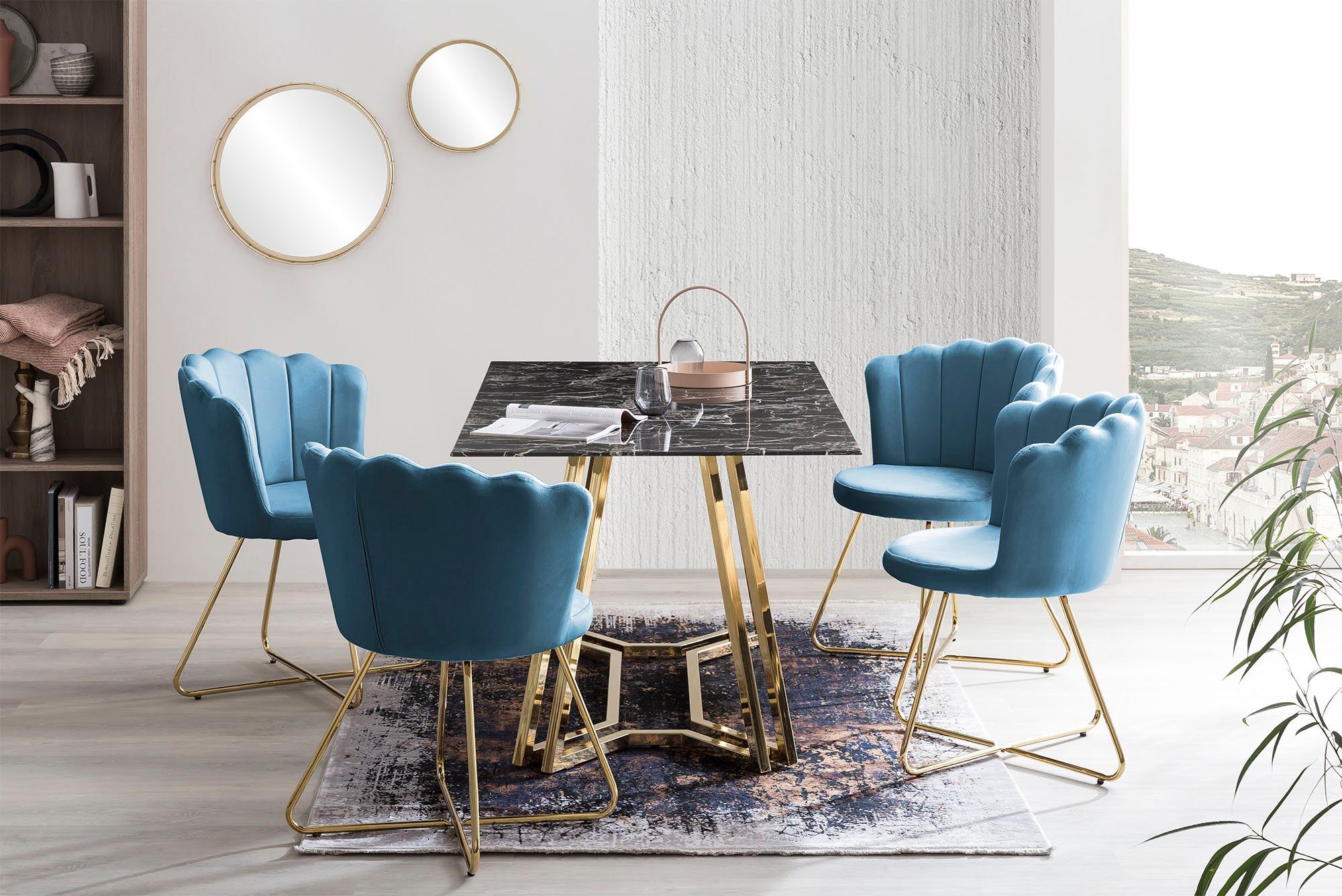 SalesFever Stoel Kuip design (set, 2 stuks)