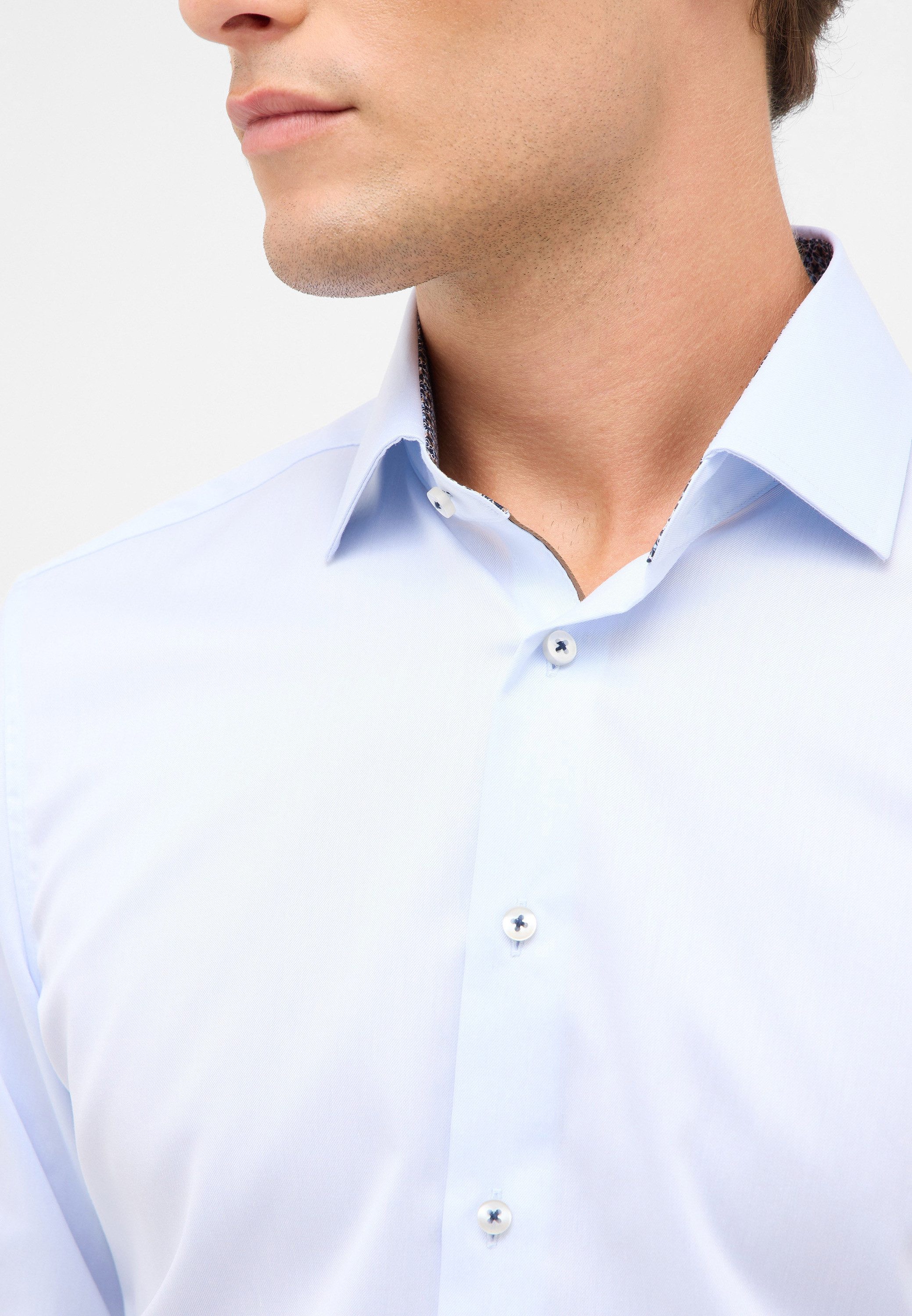 Eterna Overhemd met lange mouwen Slim fit NON IRON (strijkvrij)