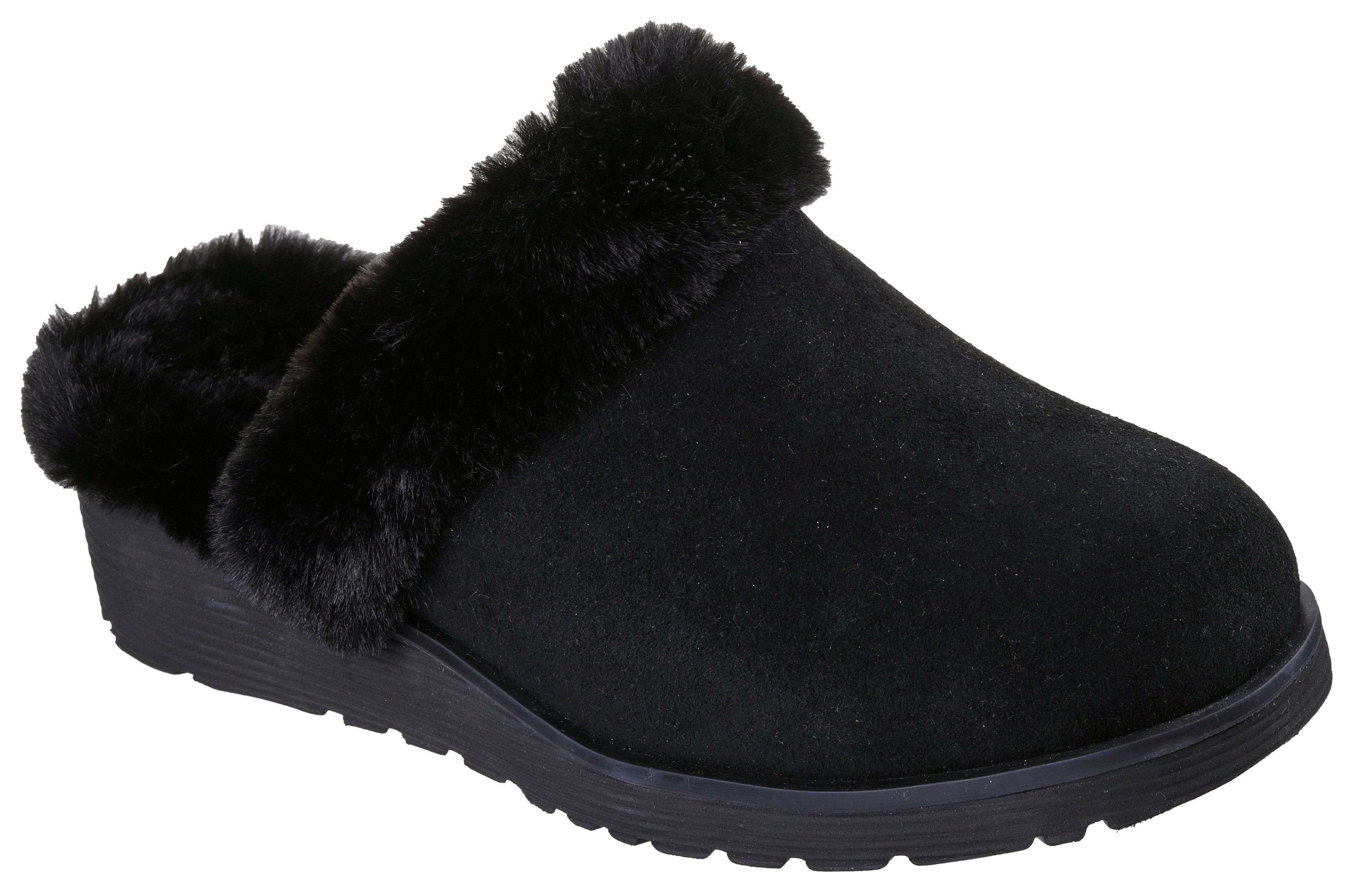 Skechers Pantoffels KEEPSAKES WEDGE-TIME TO CRUISE Pantoffel, slipper met warme voering