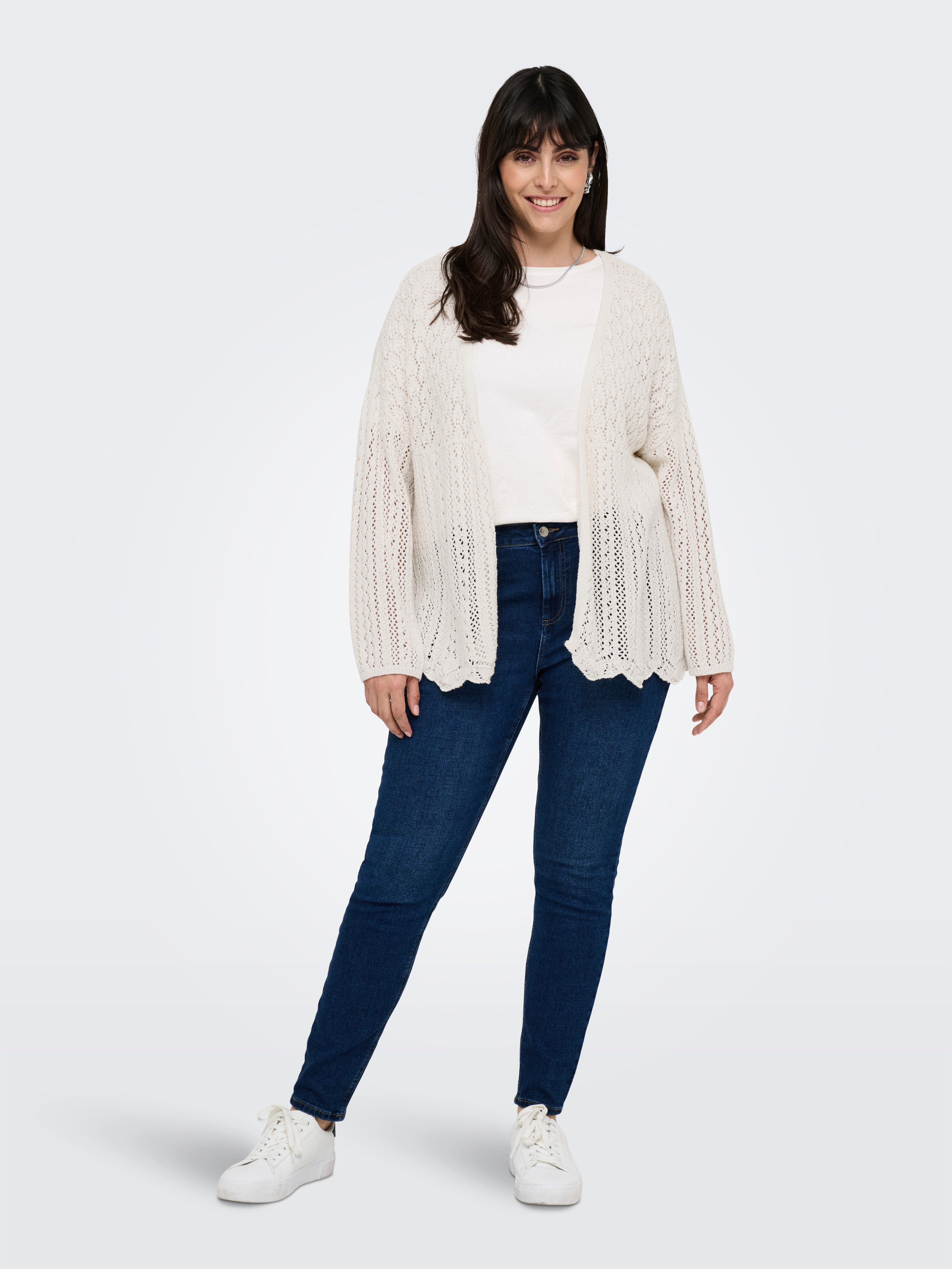 ONLY CARMAKOMA Vest CARNOLA 7/8 LIFE OPEN CARDIGAN KNT NOOS