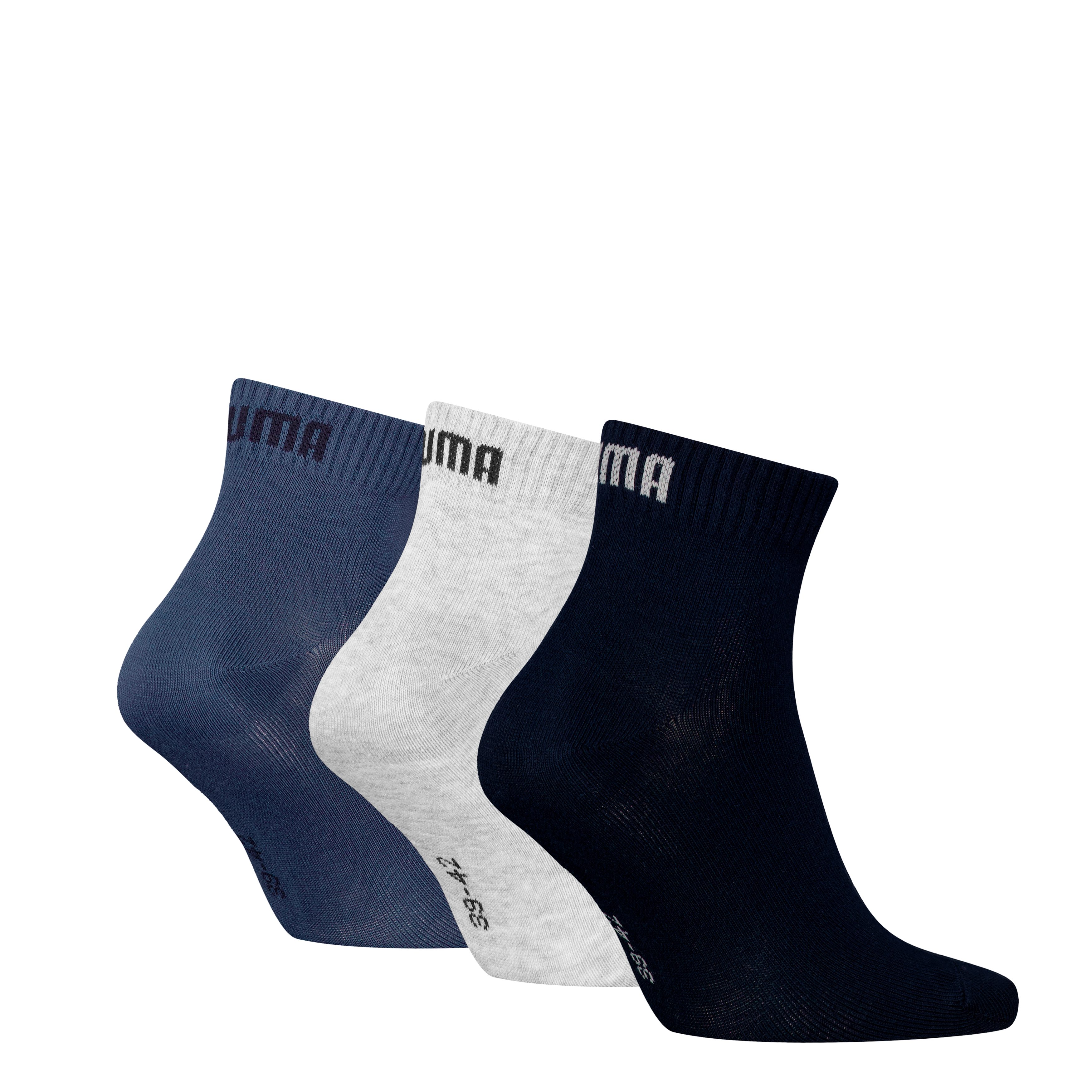 PUMA Korte sokken PUMA UNISEX QUARTER PLAIN 3P (3 paar, 3 paar)