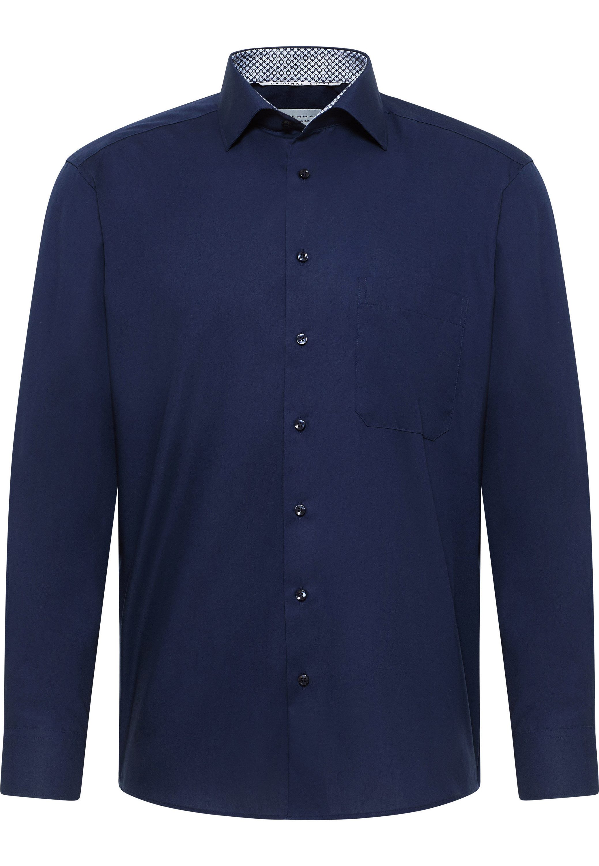 Eterna Overhemd met lange mouwen Comfort fit NON IRON (strijkvrij)