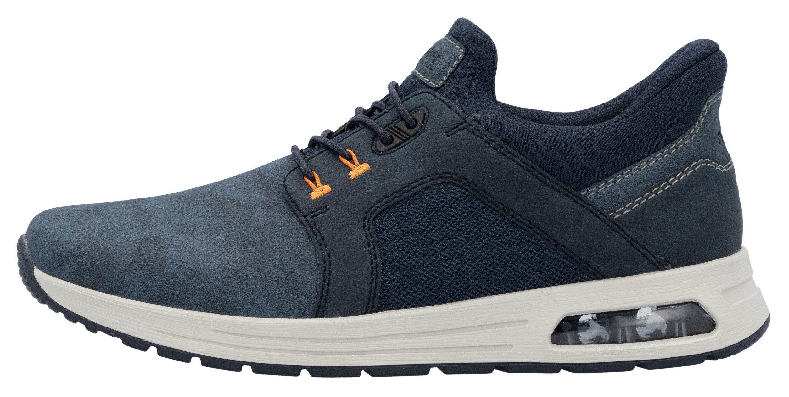 Rieker Slip-on sneakers , vrijetijdsschoen, lage schoen, instapschoen met gewatteerde schacht
