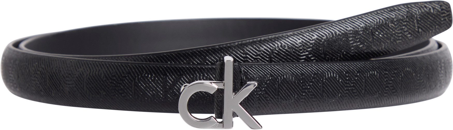 Calvin Klein Leren riem CK BUCKLE SKINNY BELT 1.5_MONO