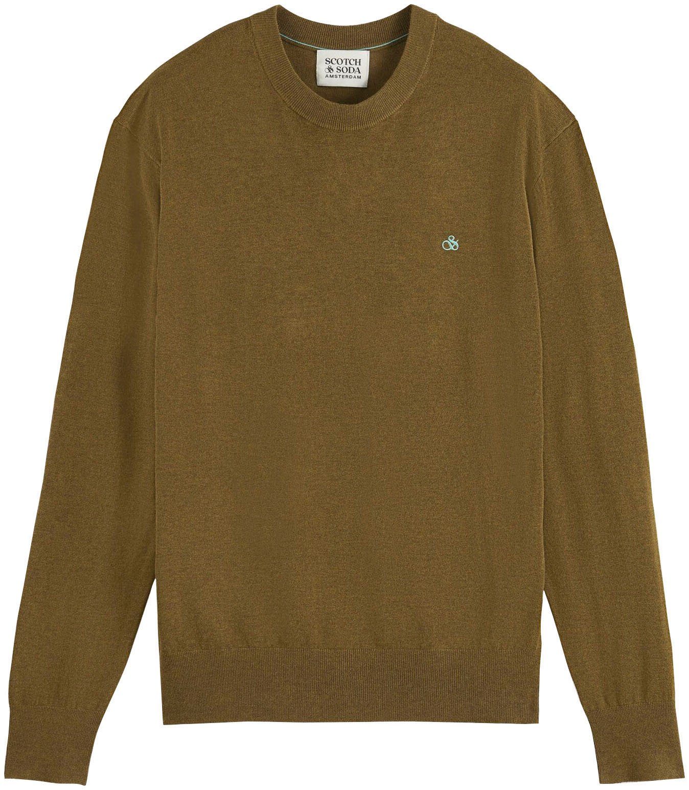 Scotch & Soda Trui met ronde hals Essentials - Ecovero viscose-blend crewneck pullover