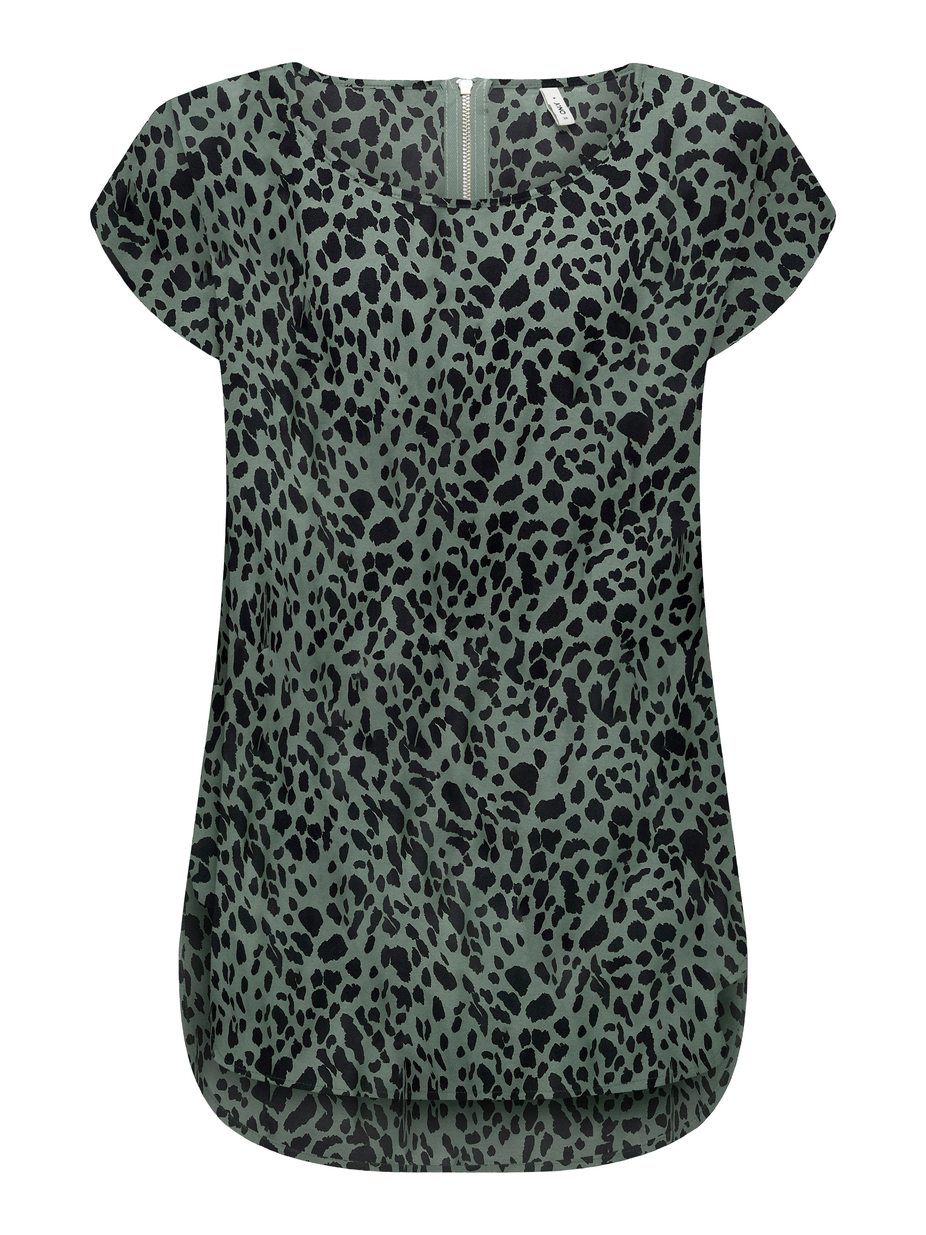Only Shirtblouse ONLVIC S/S AOP TOP NOOS PTM