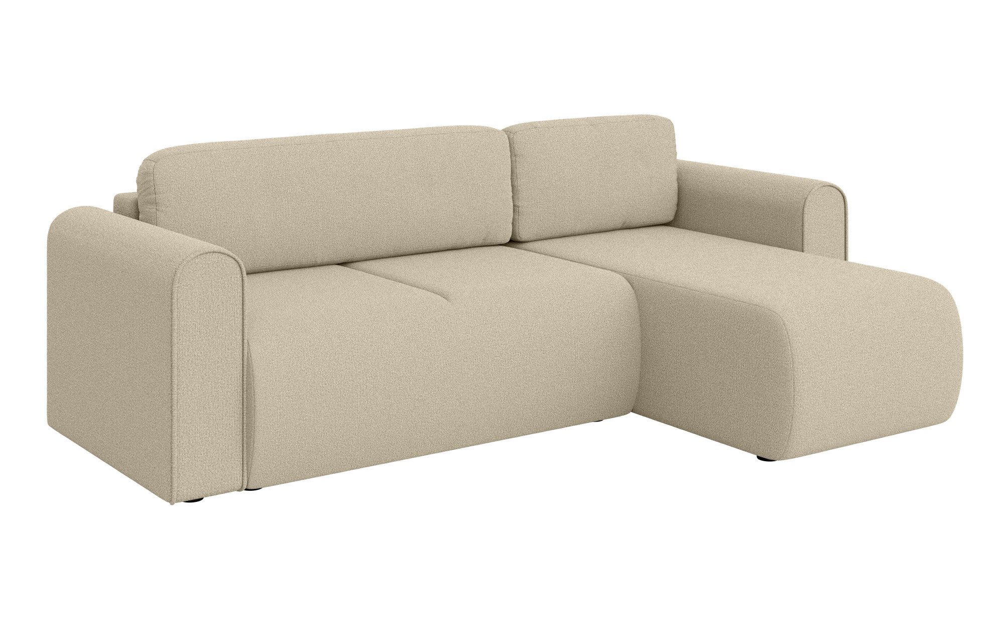 INOSIGN Hoekbank Zacharia optioneel slaapbank met opbergruimte, B/D/H 250/166/86 cm L-vorm met golfondersteuning, recamière aan beide zijden te monteren