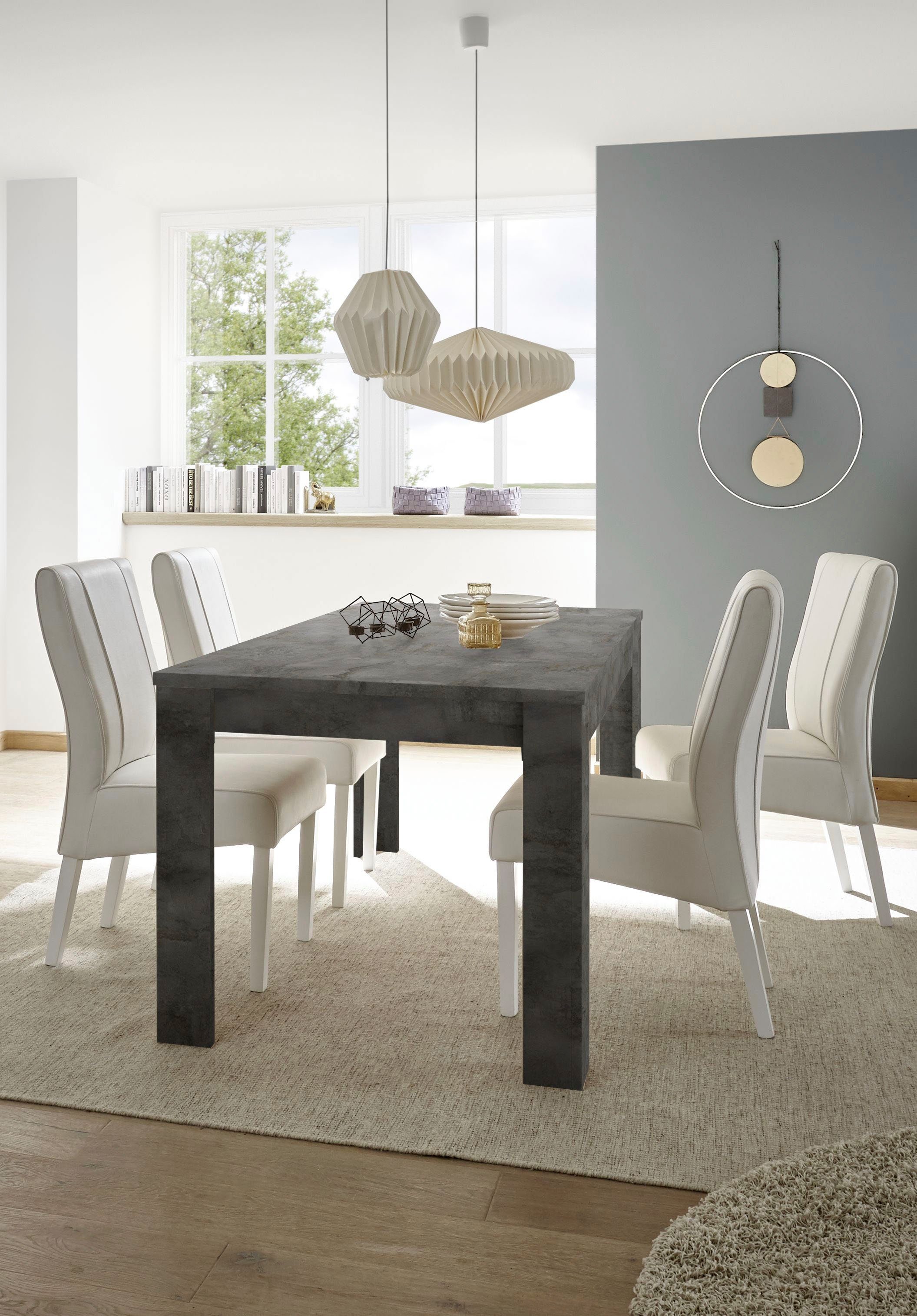 INOSIGN Eettafel Dama 180 x 90 cm, keukentafel, eettafel rechthoekig, tafelblad dikte 22 mm, verschillende kleuren