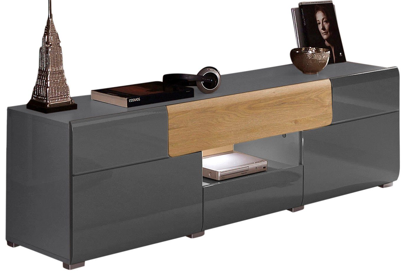 INOSIGN Tv-meubel Toledo, breedte 159 cm, modieuze TV-kast met decoratief freeswerk