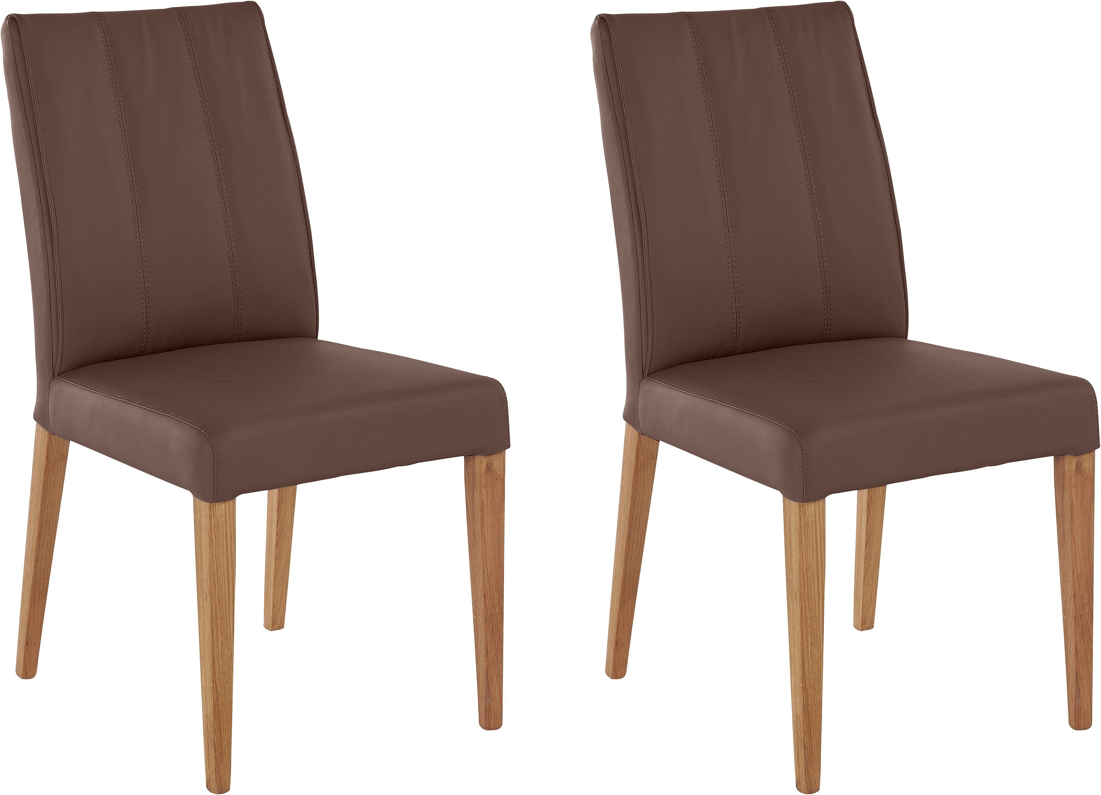 INOSIGN Eetkamerstoel Rugleuning met stiksels (2 stuks)