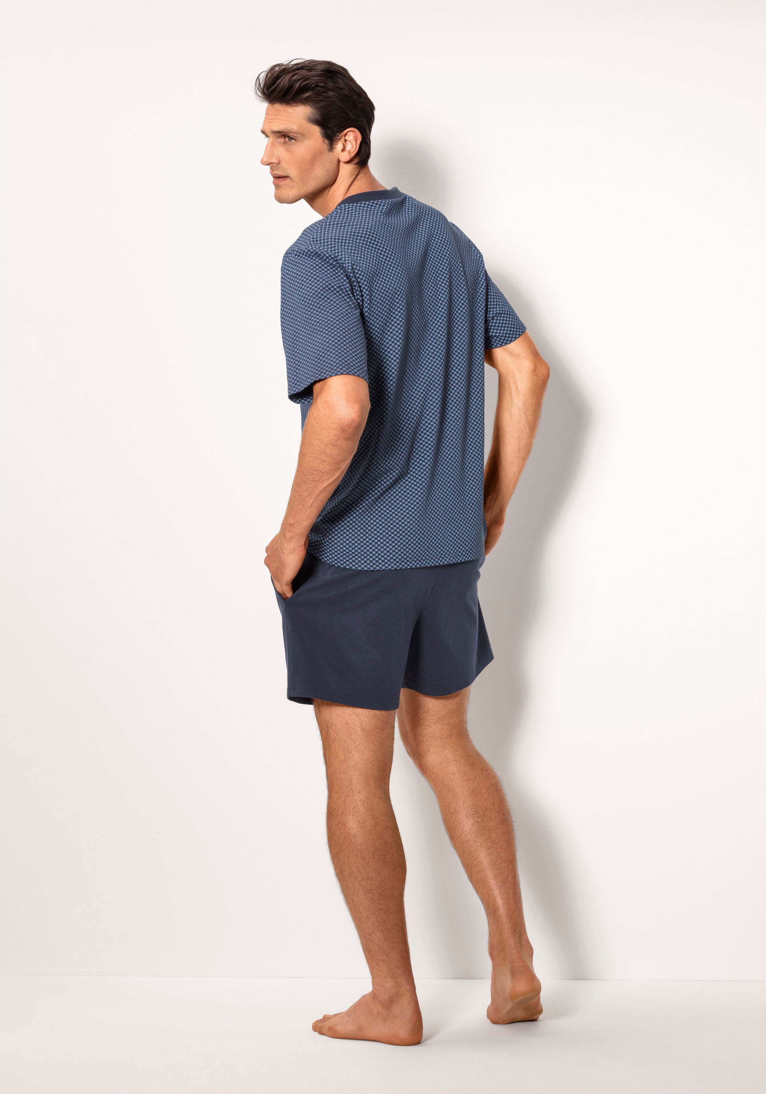 le jogger® Pyjama Pyjama met allover patroon (4-delig, Set van 2)