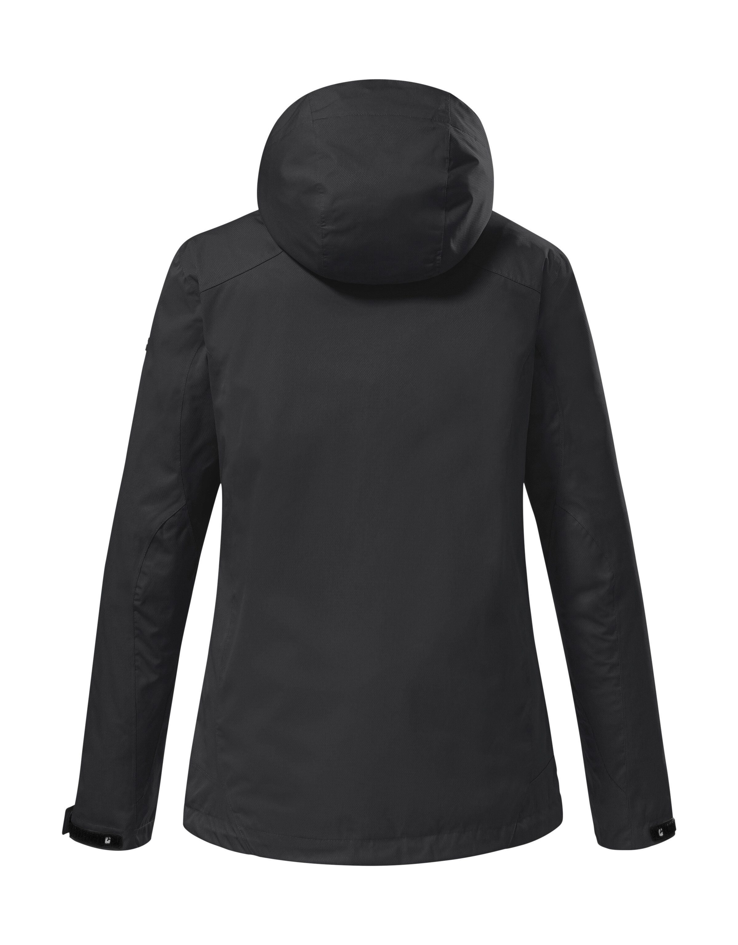 Killtec Outdoorjack KOS 133 WMN JCKT Water- en winddichte damesjack met afneembare capuchon, PFAS-vrij