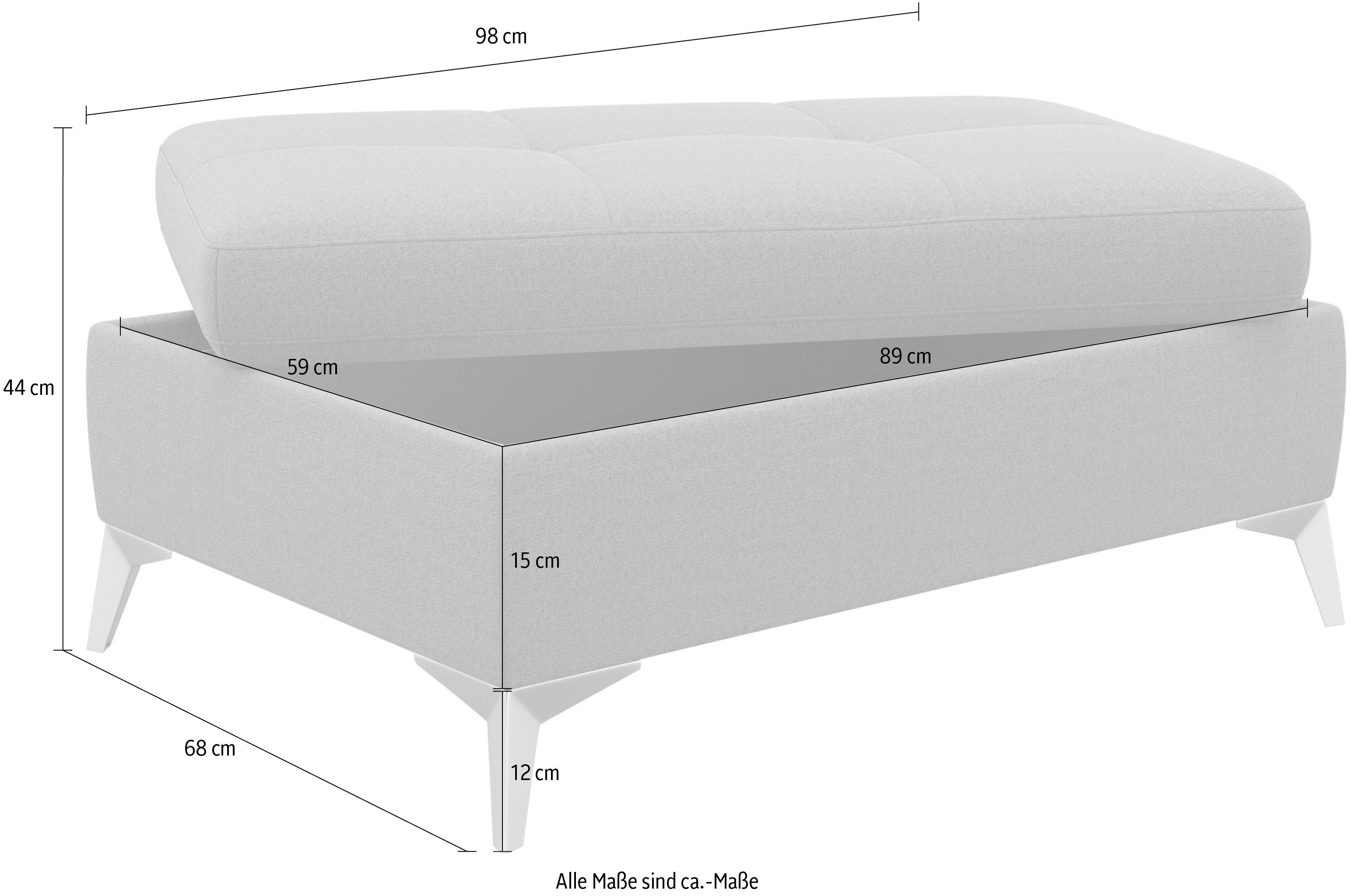 sit&more Hocker met bergruimte Latigo inclusief opbergruimte