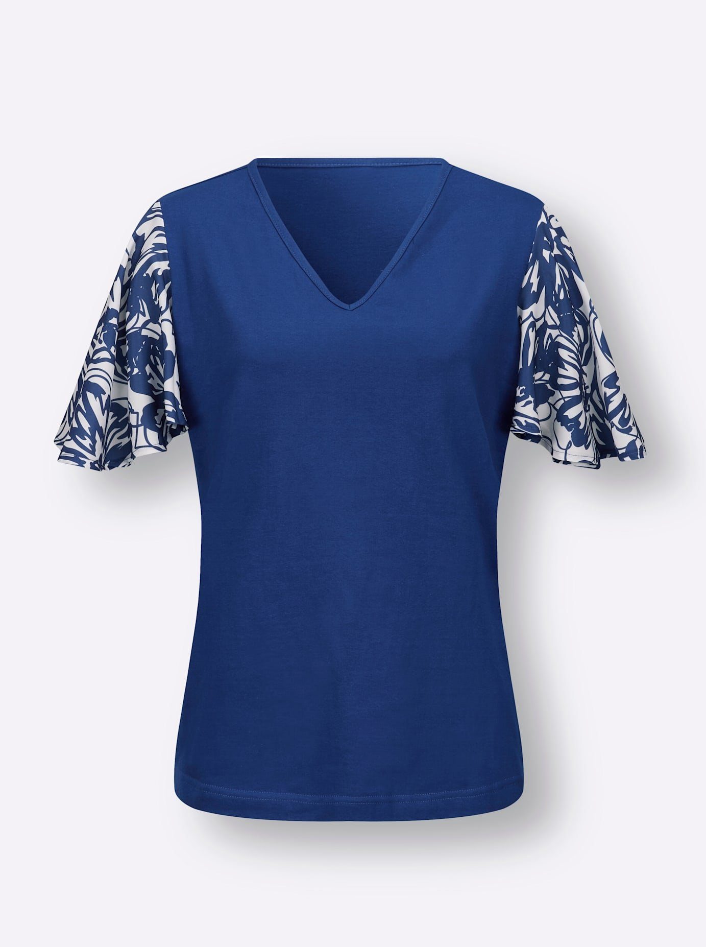 Classic Basics Shirt met korte mouwen Shirt met V-hals (1-delig)