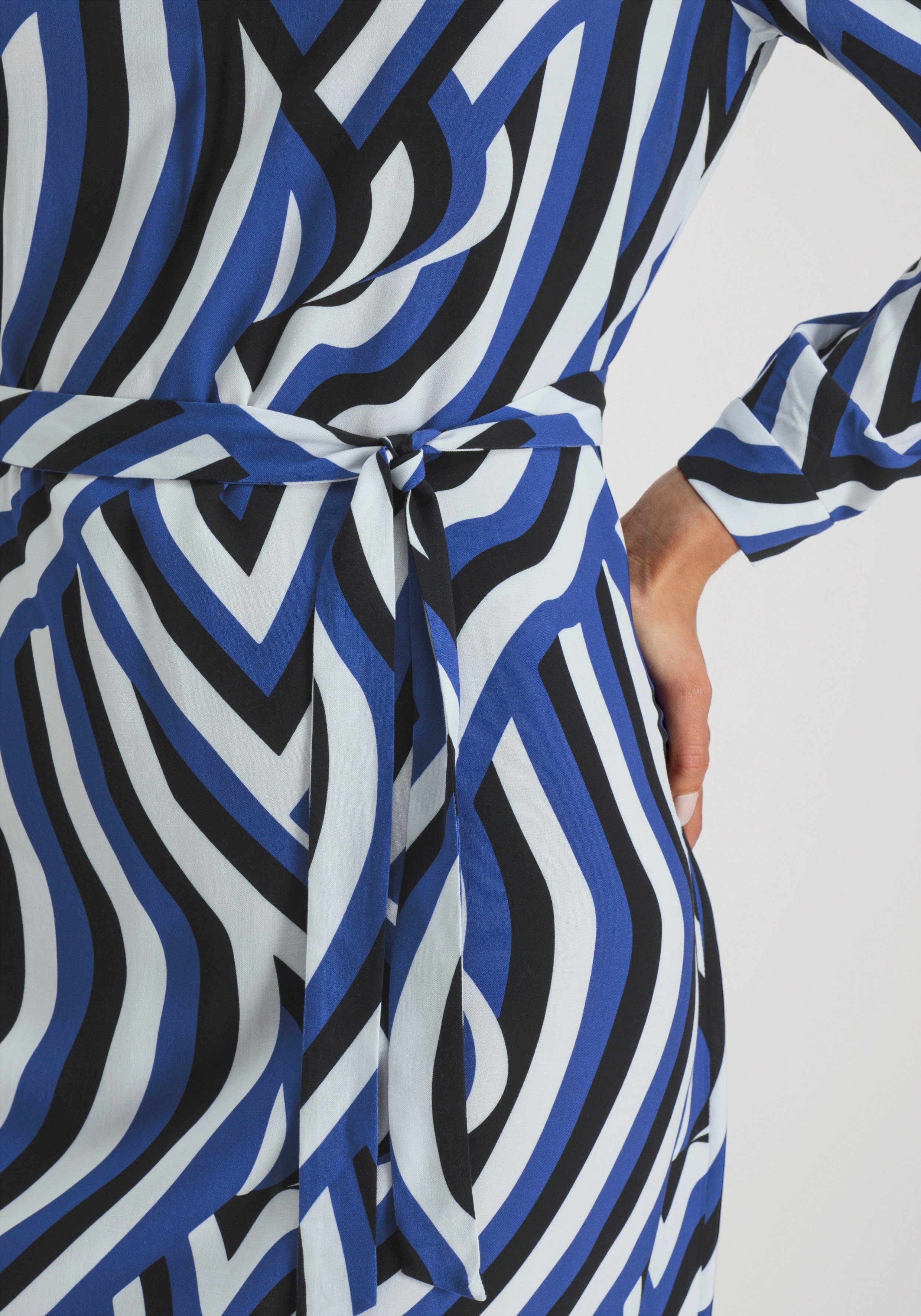 HECHTER PARIS Midi-jurk met een bindceintuur