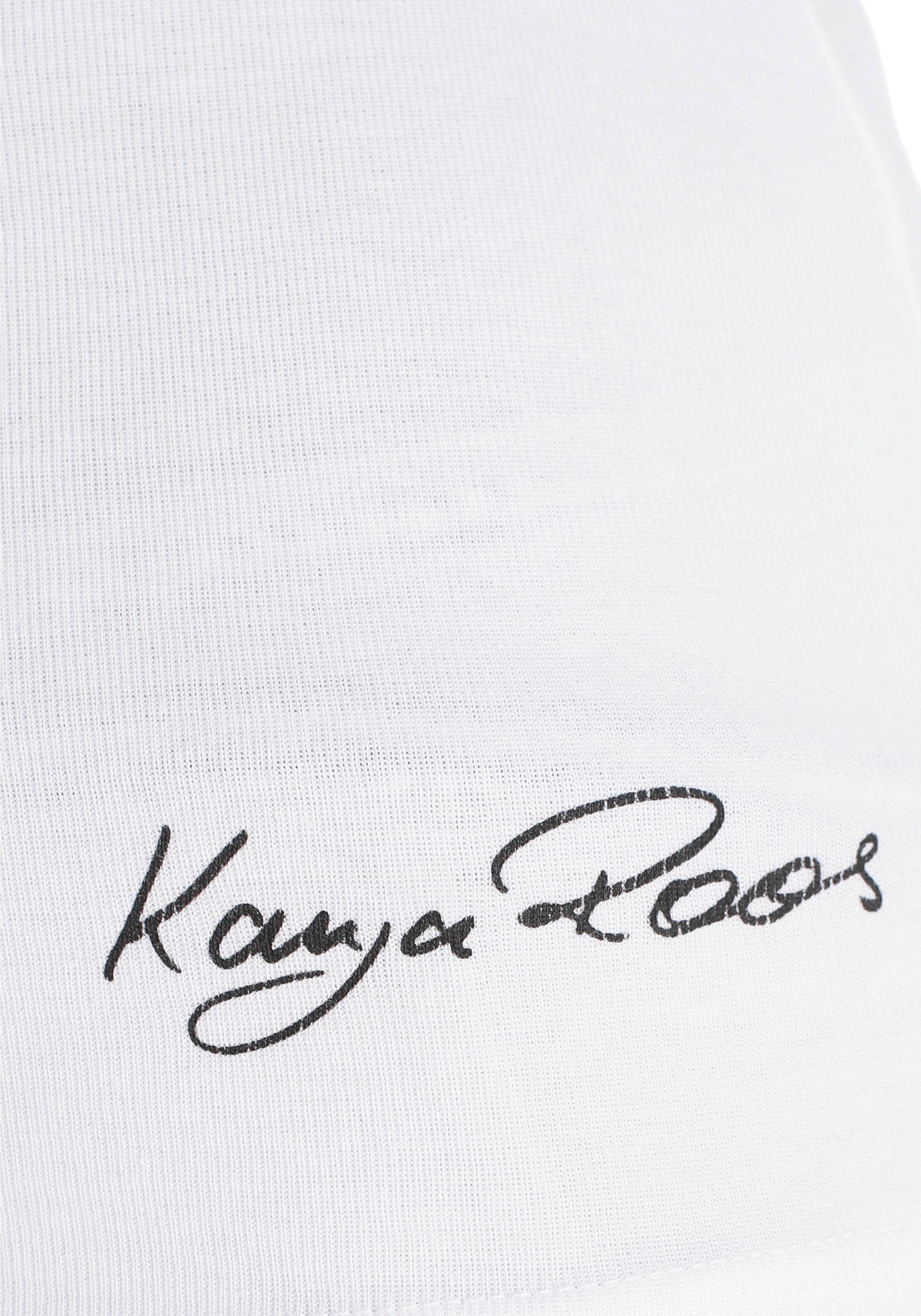 KangaROOS Shirt met lange mouwen zeer figuurvolgende pasvorm, van rekbare ribstof