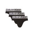 calvin klein jazz-hipsters met logo-opschrift in bijpassende tint bij de slip (set, 3 stuks, set van 3) zwart