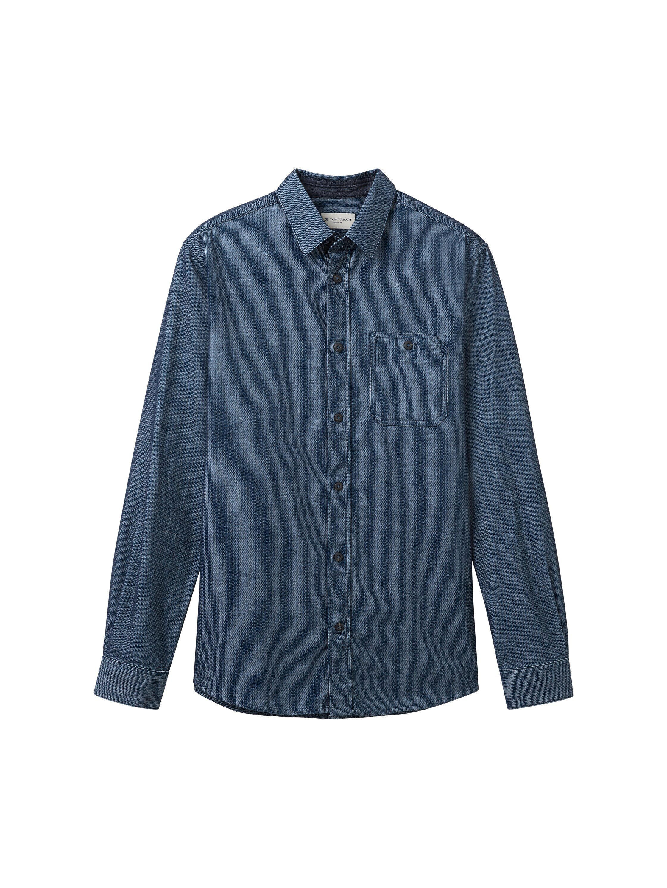 Tom Tailor Overhemd met lange mouwen in fijne cordlook