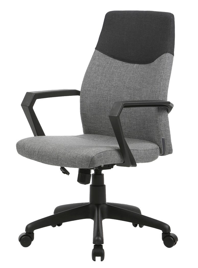 byLIVING Bureaustoel Edgy met moderne geweven bekleding in twee kleuren, comfortabel, met schommelmechanisme