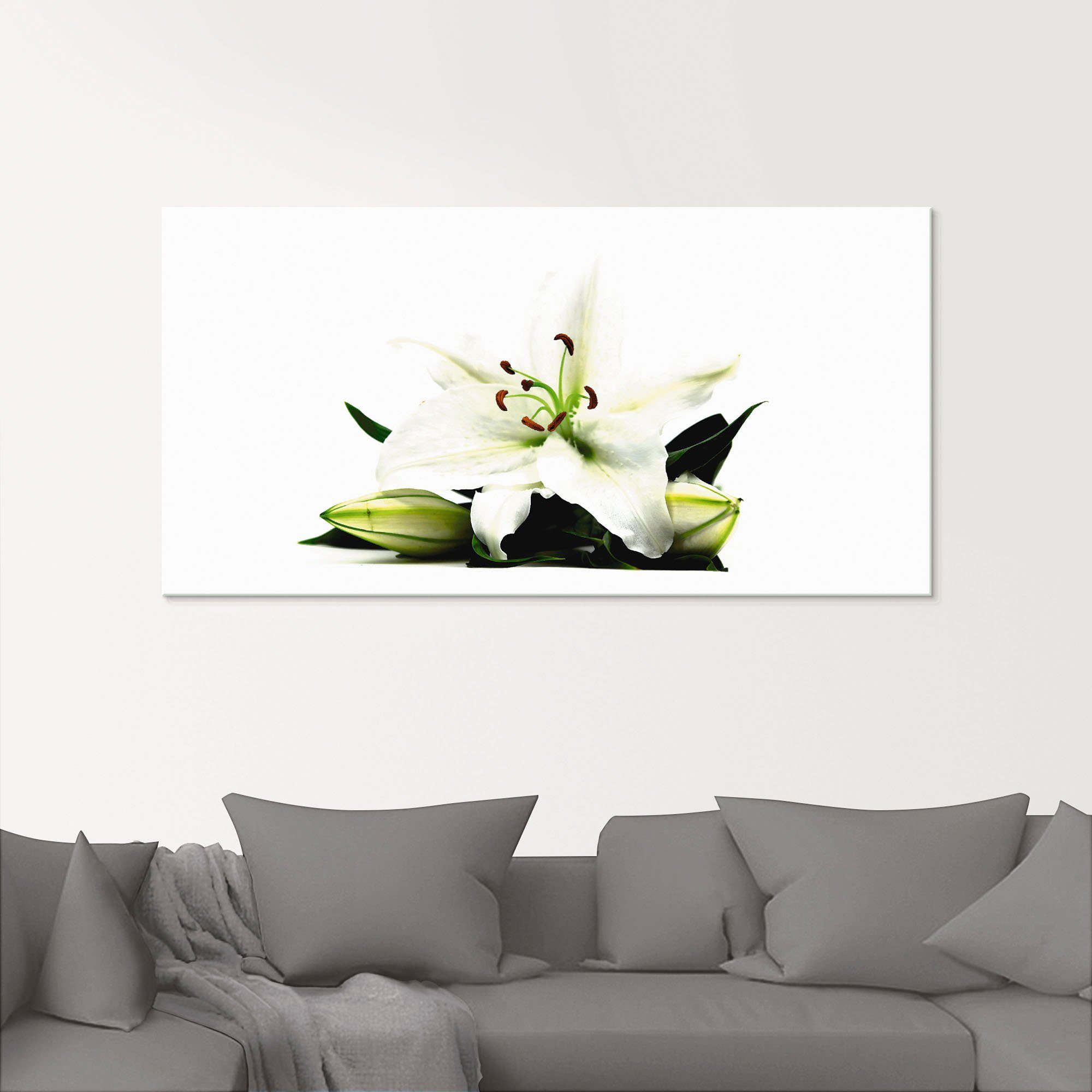 Artland Print op glas Grote lelie in verschillende maten