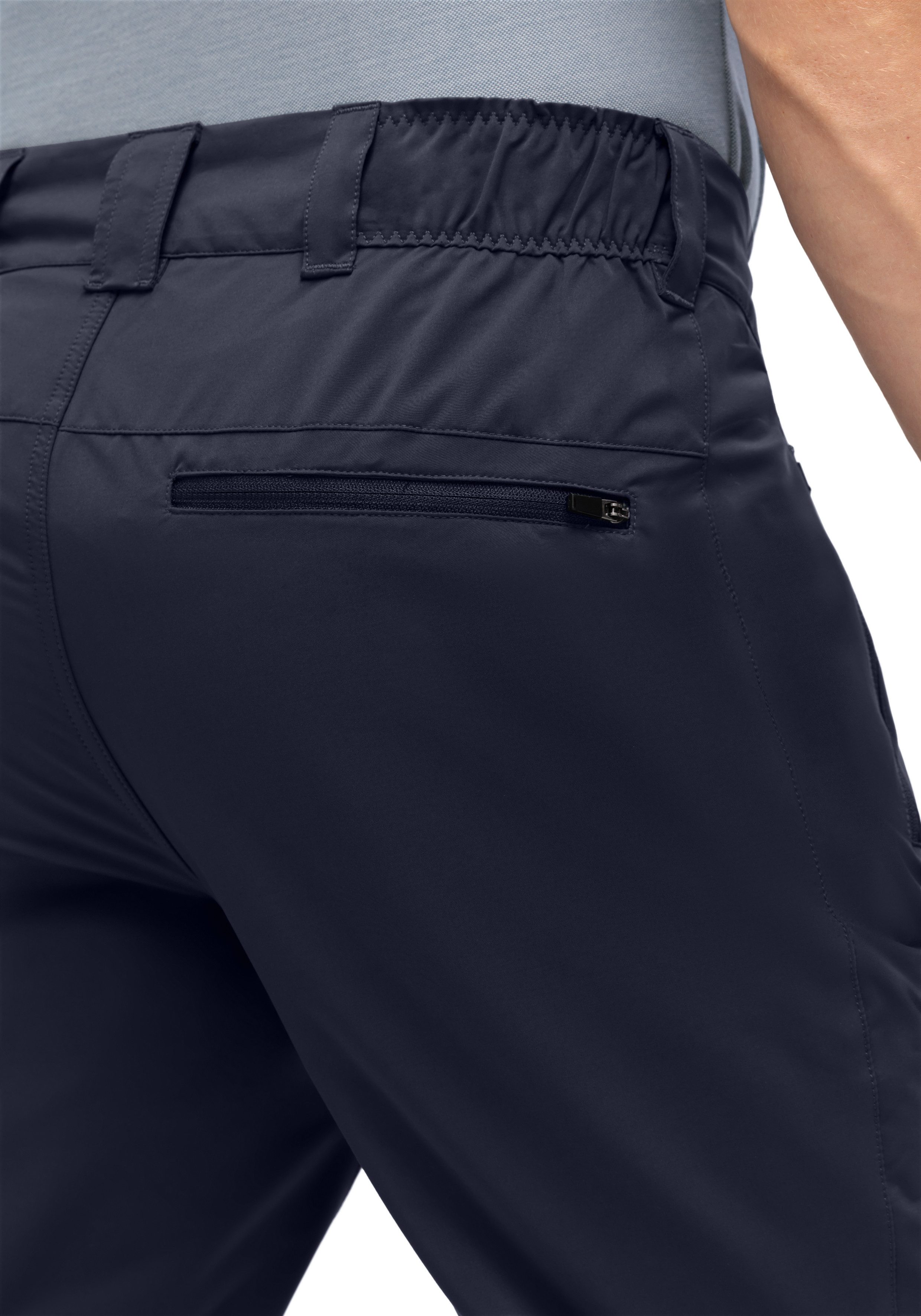 Maier Sports Outdoorbroek Nil Loop Heren wandelbroek, functionele broek met zakken + riem, regular fit
