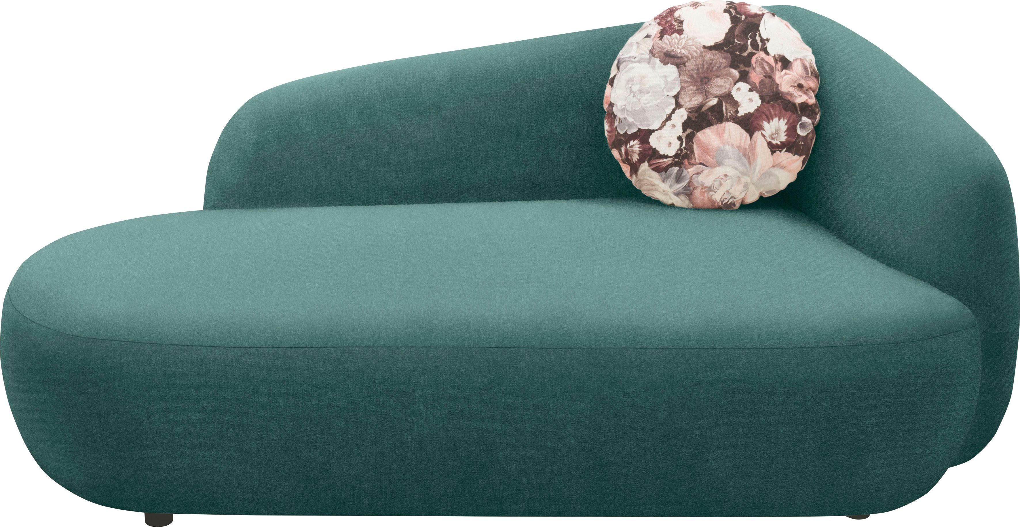 andas Récamier Björnar incl. reversible-sierkussen: bloemmotief, resp. uni, Binnenvering, armleuning links of rechts naar keuze, B/D/H: 183x105x75 cm