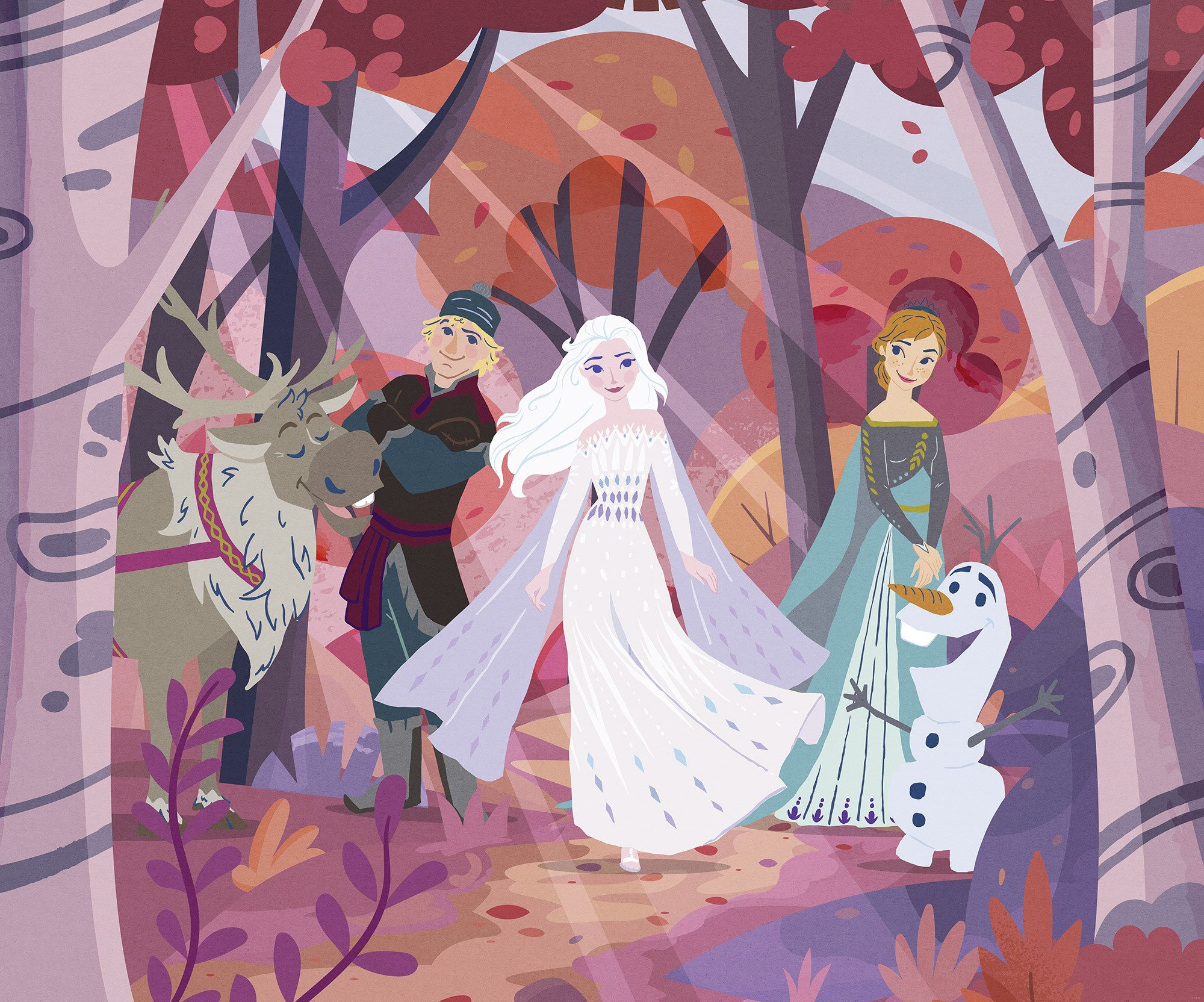 Komar Kinderbehang Disney Frozen Forest Friendship (1 stuk)