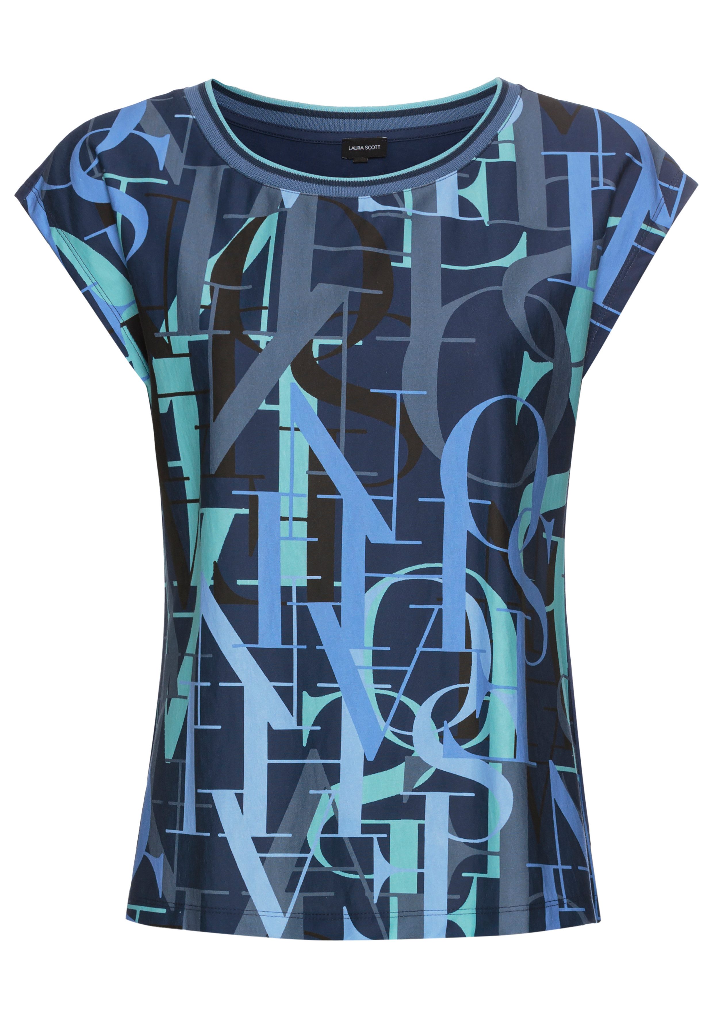 Laura Scott Shirt met korte mouwen met all-over print