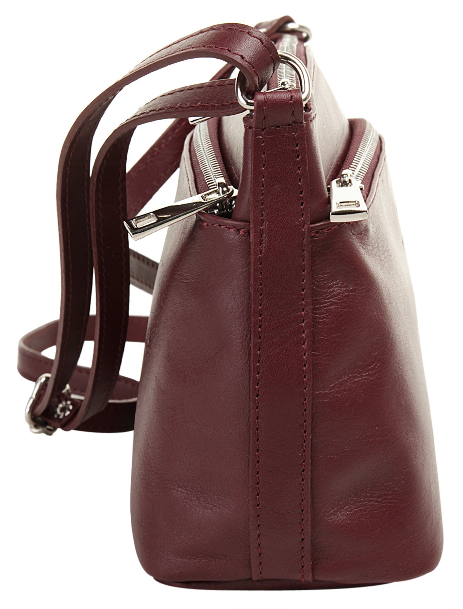Samantha Look Schoudertas echt leer, made in italy
