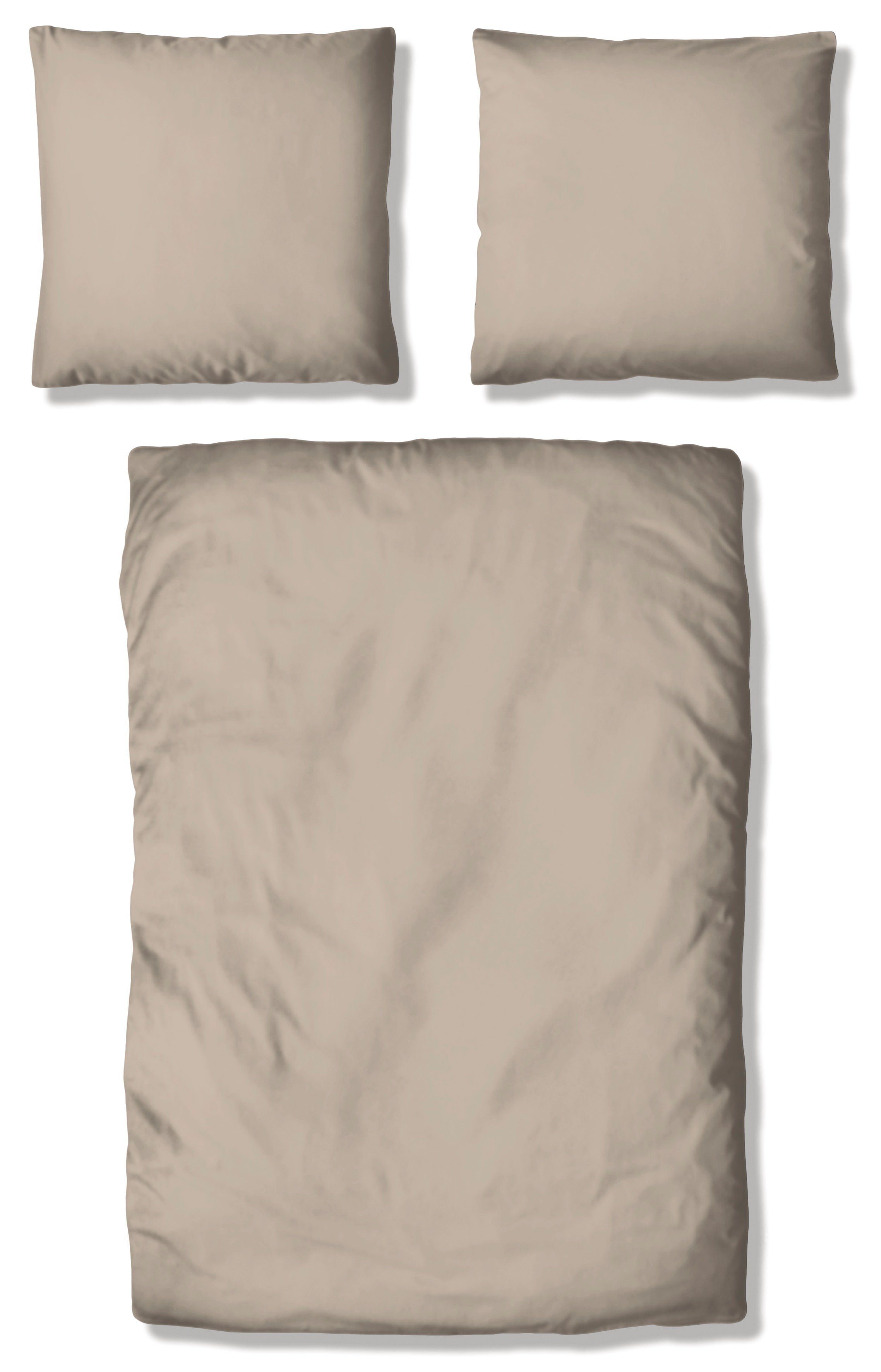 my home Overtrekset Desner Premium kwaliteit, 100 % polyester, zeer zacht, uni, vanaf 135x200 cm
