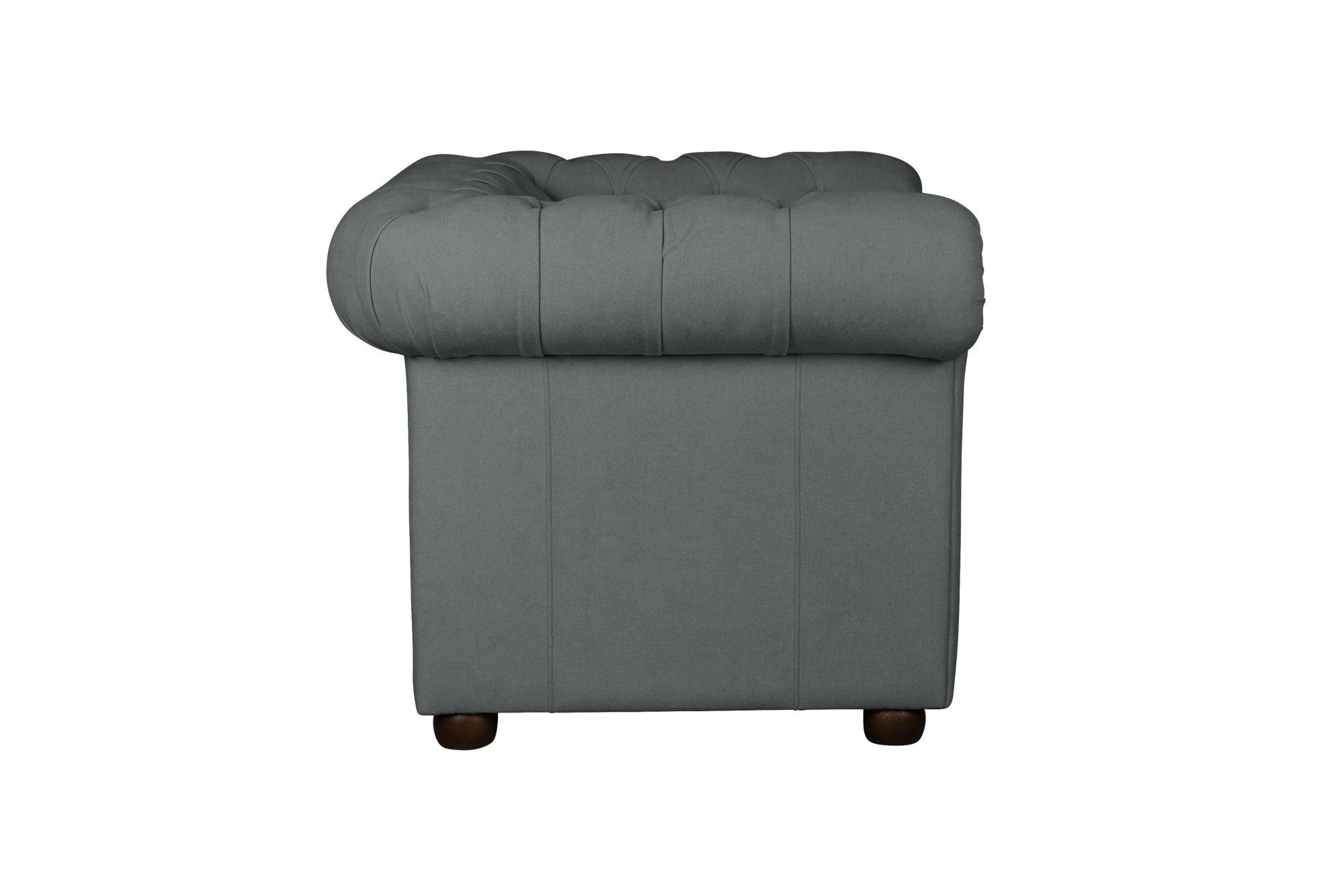 Home affaire Fauteuil CHARENTE, Chesterfield, golfsysteem, afmetingen B/D/H: 105/89/74 cm