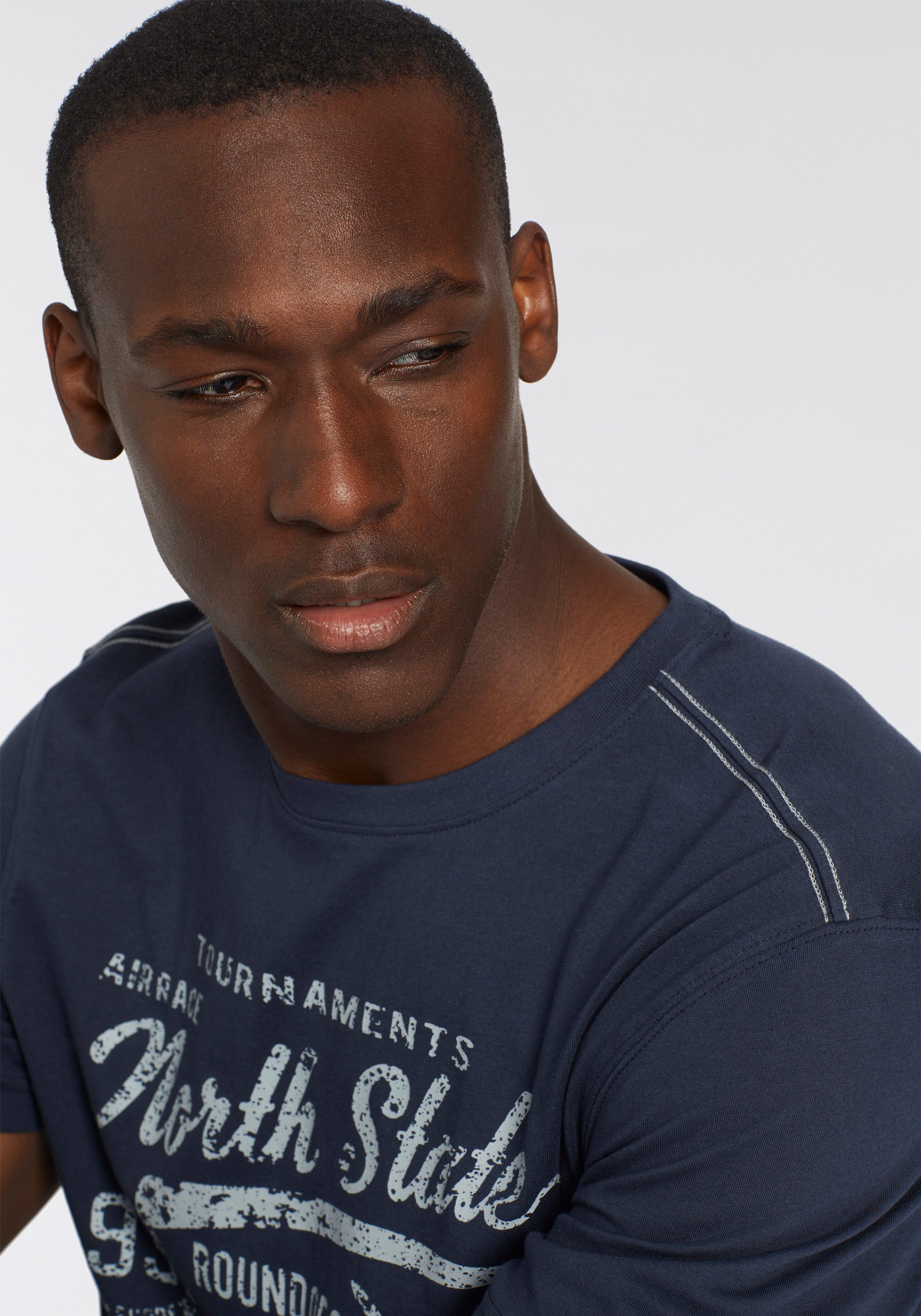 Man's World T-shirt Korte mouwen, bedrukt, ronde hals, van single jersey