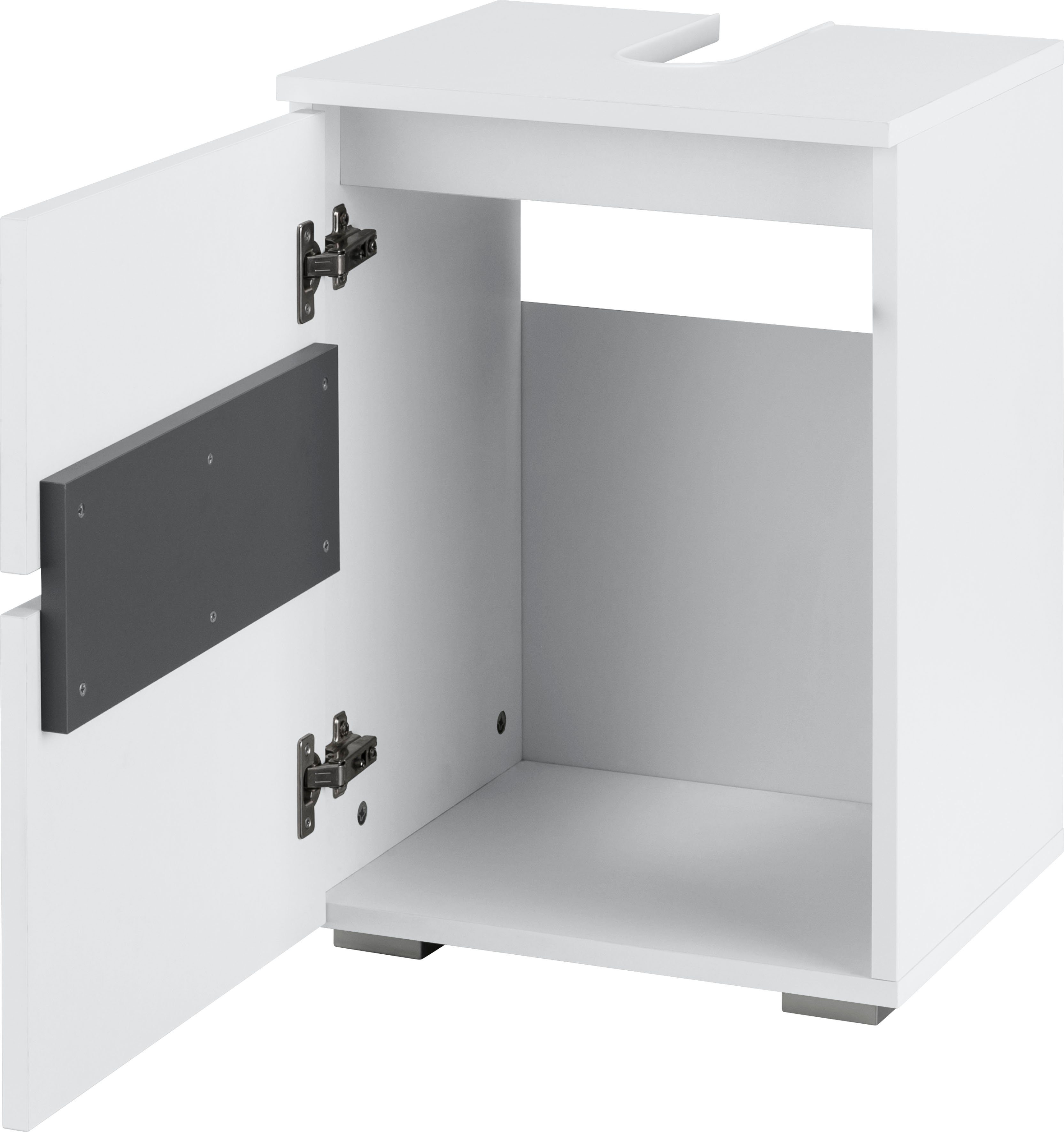 Home affaire Wastafelonderkast Wisla Siphonaansluiting, breedte 40 cm, hoogte 55 cm