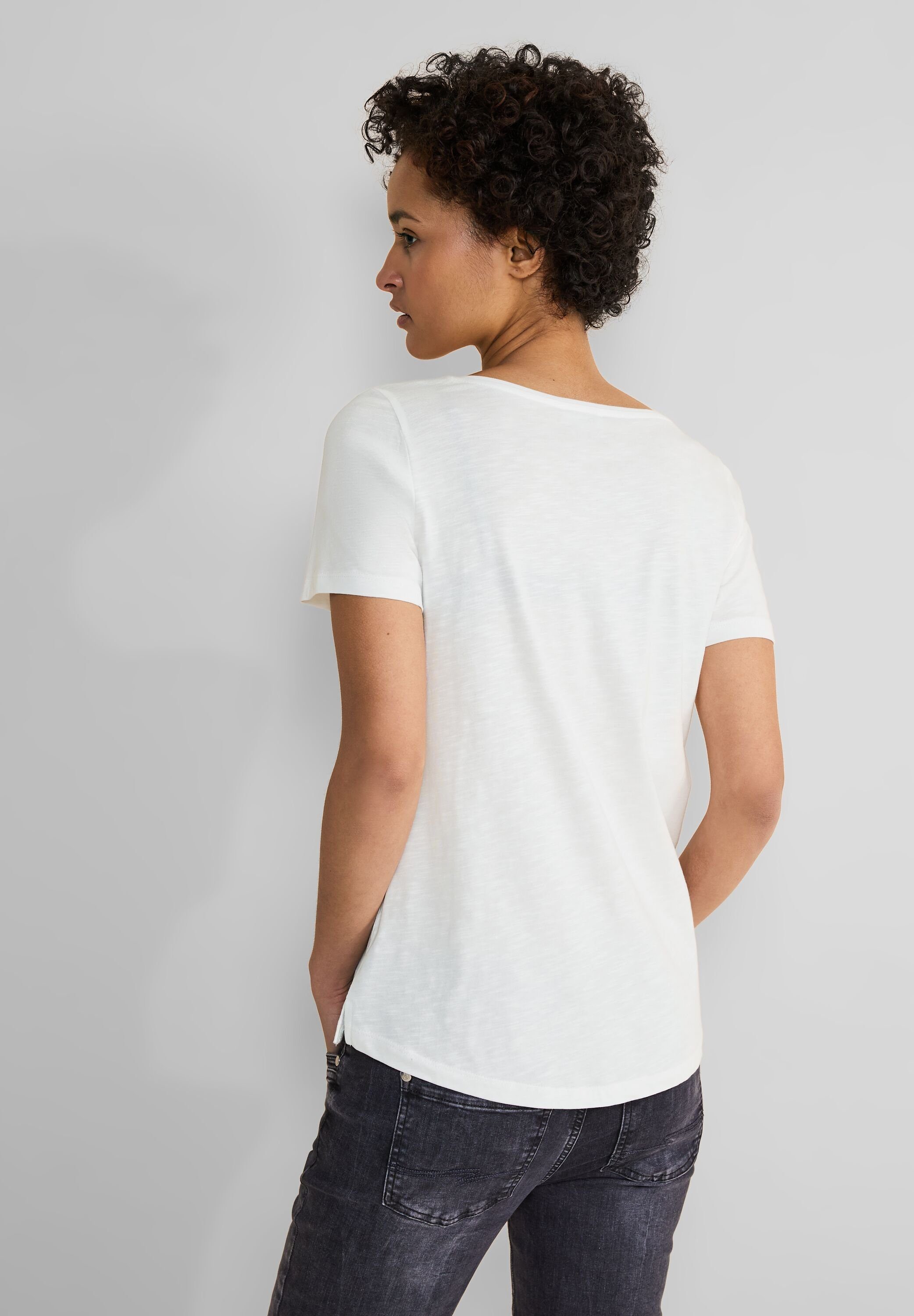 STREET ONE T-shirt Style Gerda met een langere achterkant