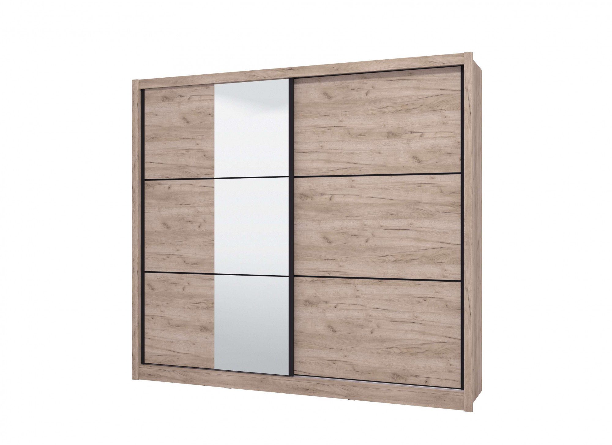 INOSIGN Schuifdeurkast Navara kledingkast met spiegel linnenkast garderobe Kledingkast met spiegel, FSC®-gecertificeerd, 242,5x215,5x61cm