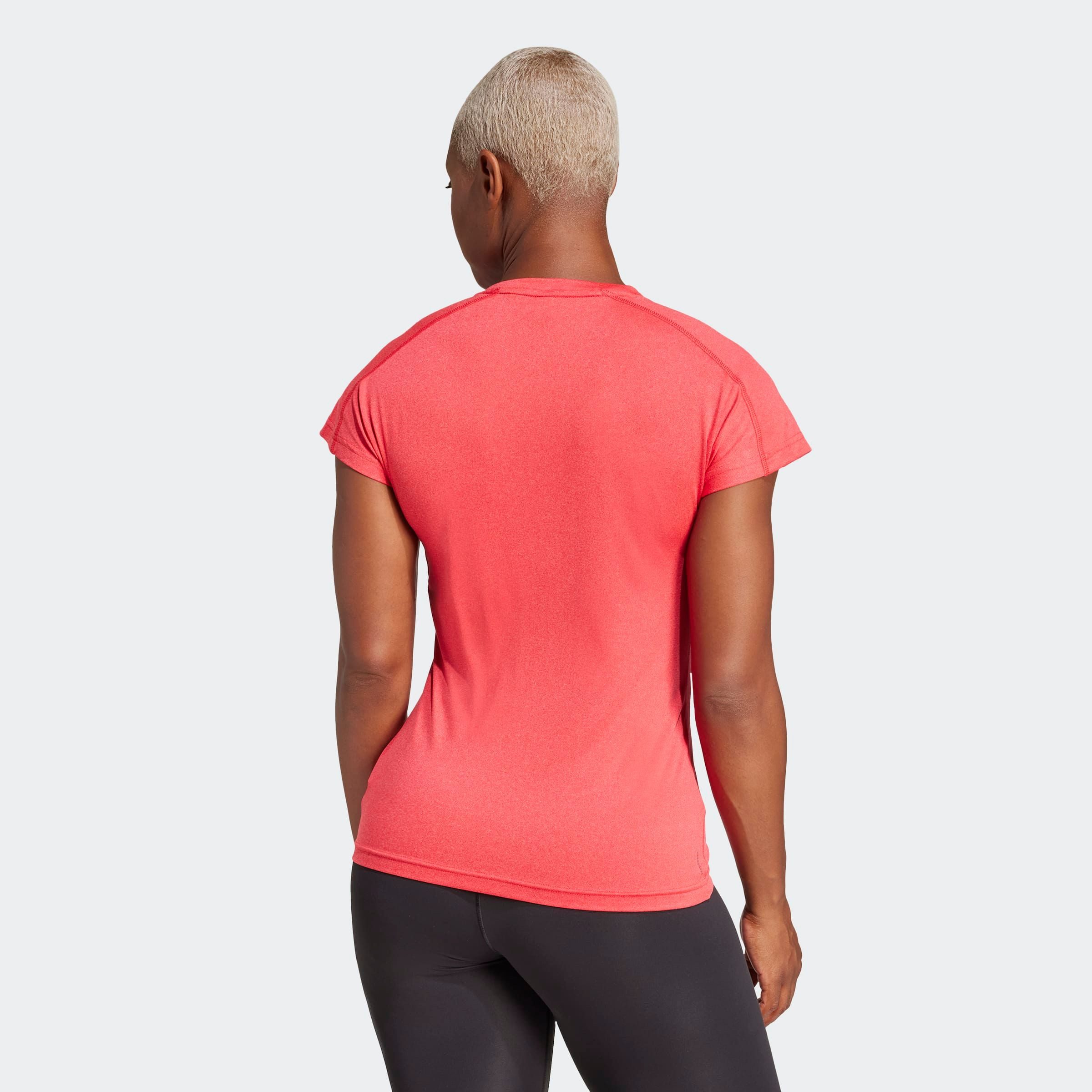 adidas Performance T-shirt TR-ES MIN T Trainingsshirt, vochtabsorberend met V-hals