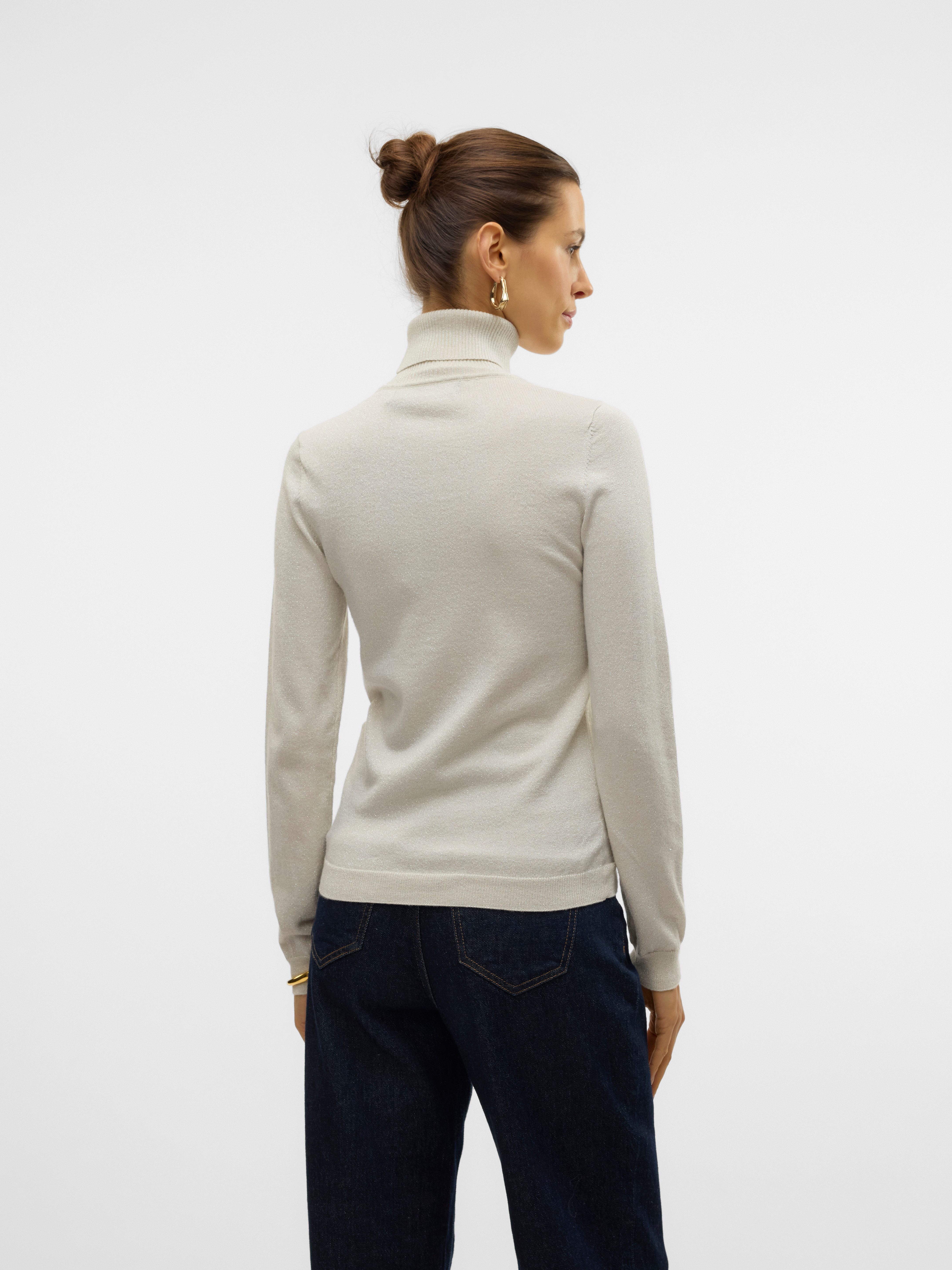 Vero Moda Coltrui VMHAPPYSHINE LS ROLLNECK PULLOVER BOO