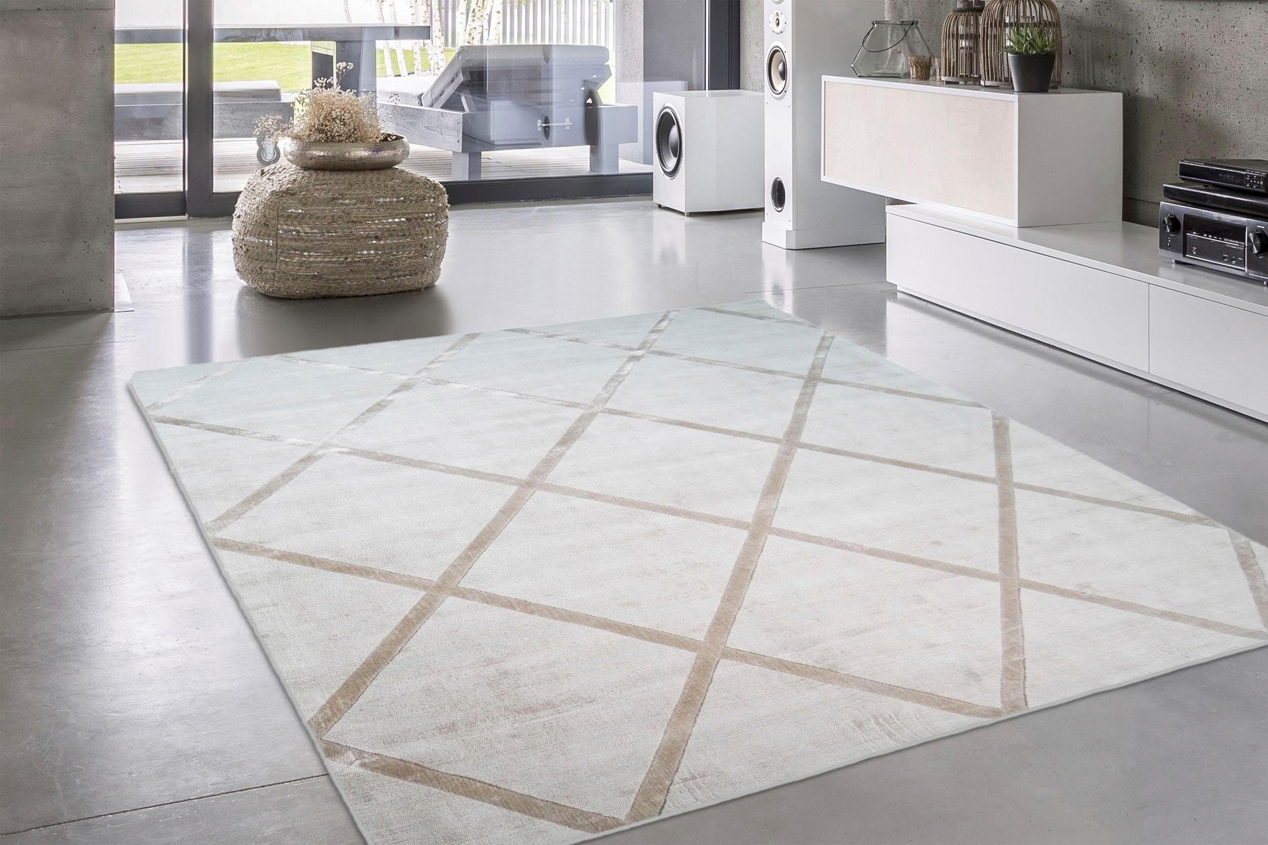 calo-deluxe Vloerkleed Viteox 210 Viscose, korte pool, woonkamer