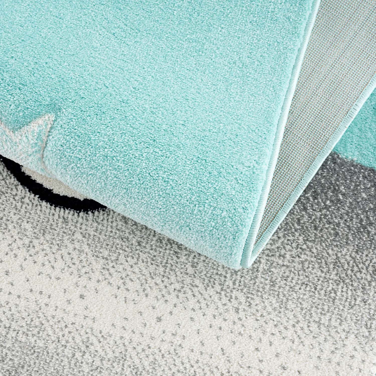 Carpet City Kindervloerkleed Bueno Kids 9378 Speelkleed, leeuw, boot, 3D-effect, zachte pool, gemakkelijk in onderhoud