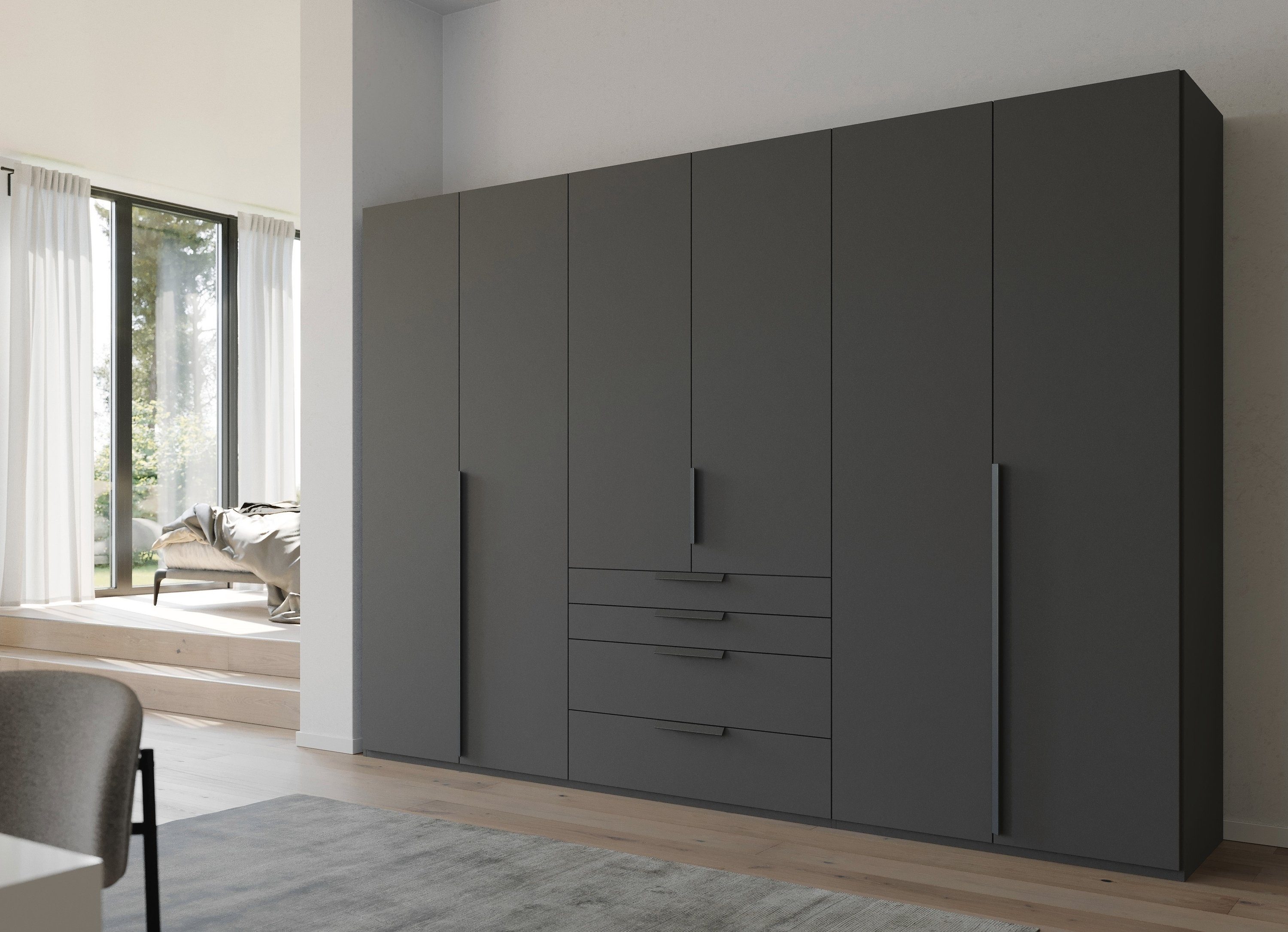 rauch Draaideurkast Purisma met laden en vele accessoires, met soft-closefunctie