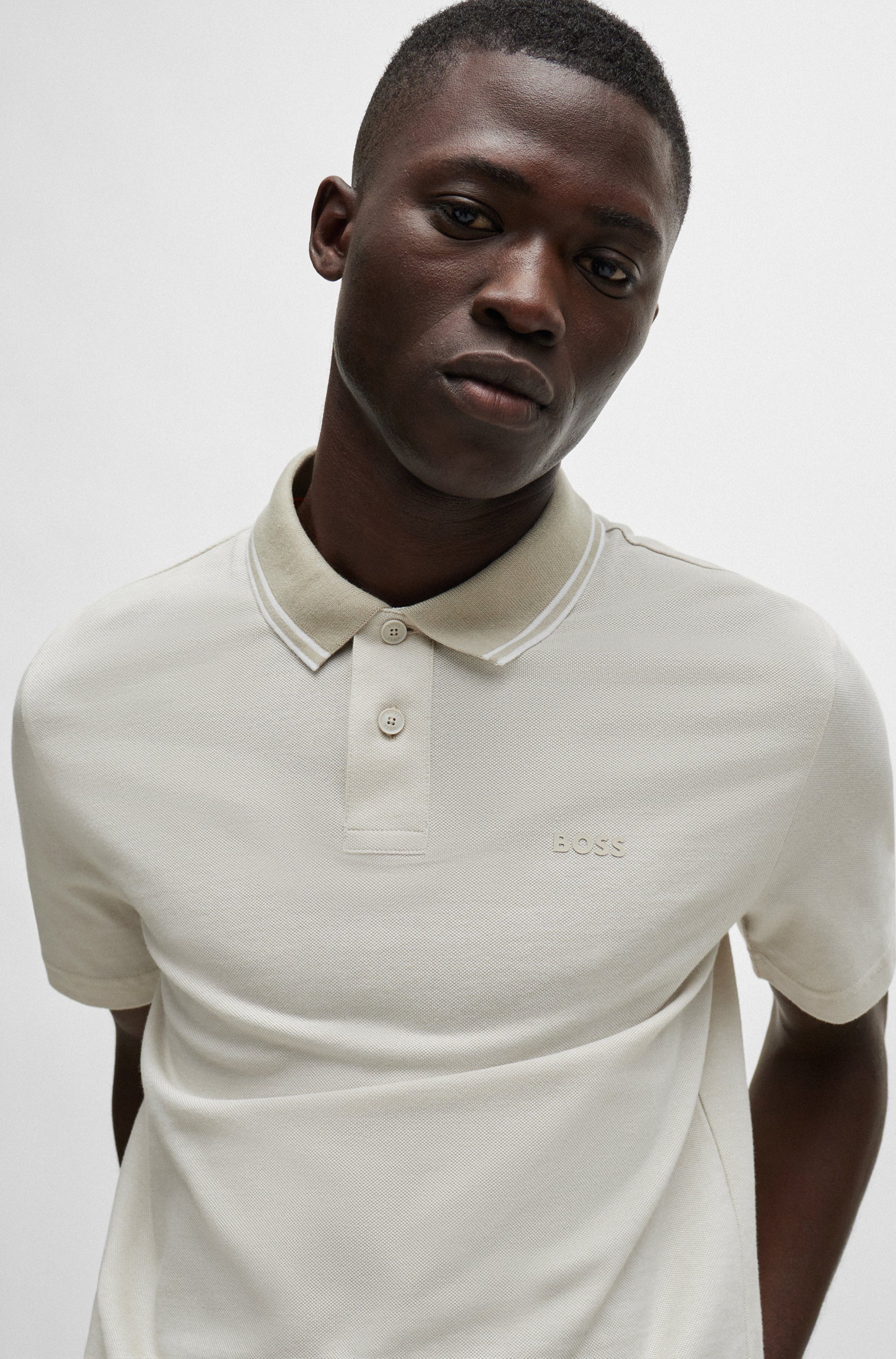 Boss Orange Poloshirt PeoxfordNew met een polokraag
