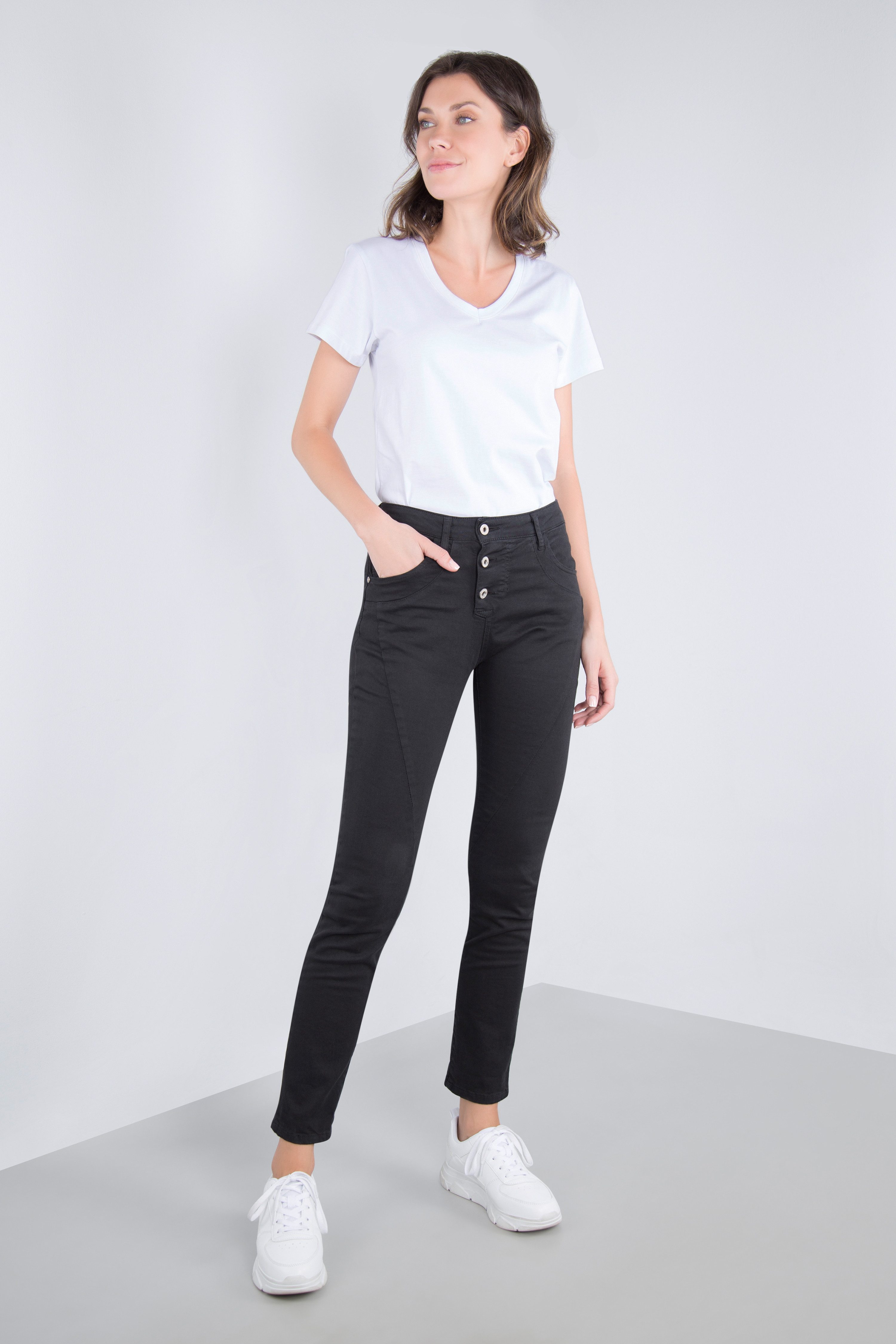 Please Jeans 5-pocket jeans P78A Krinkel-look