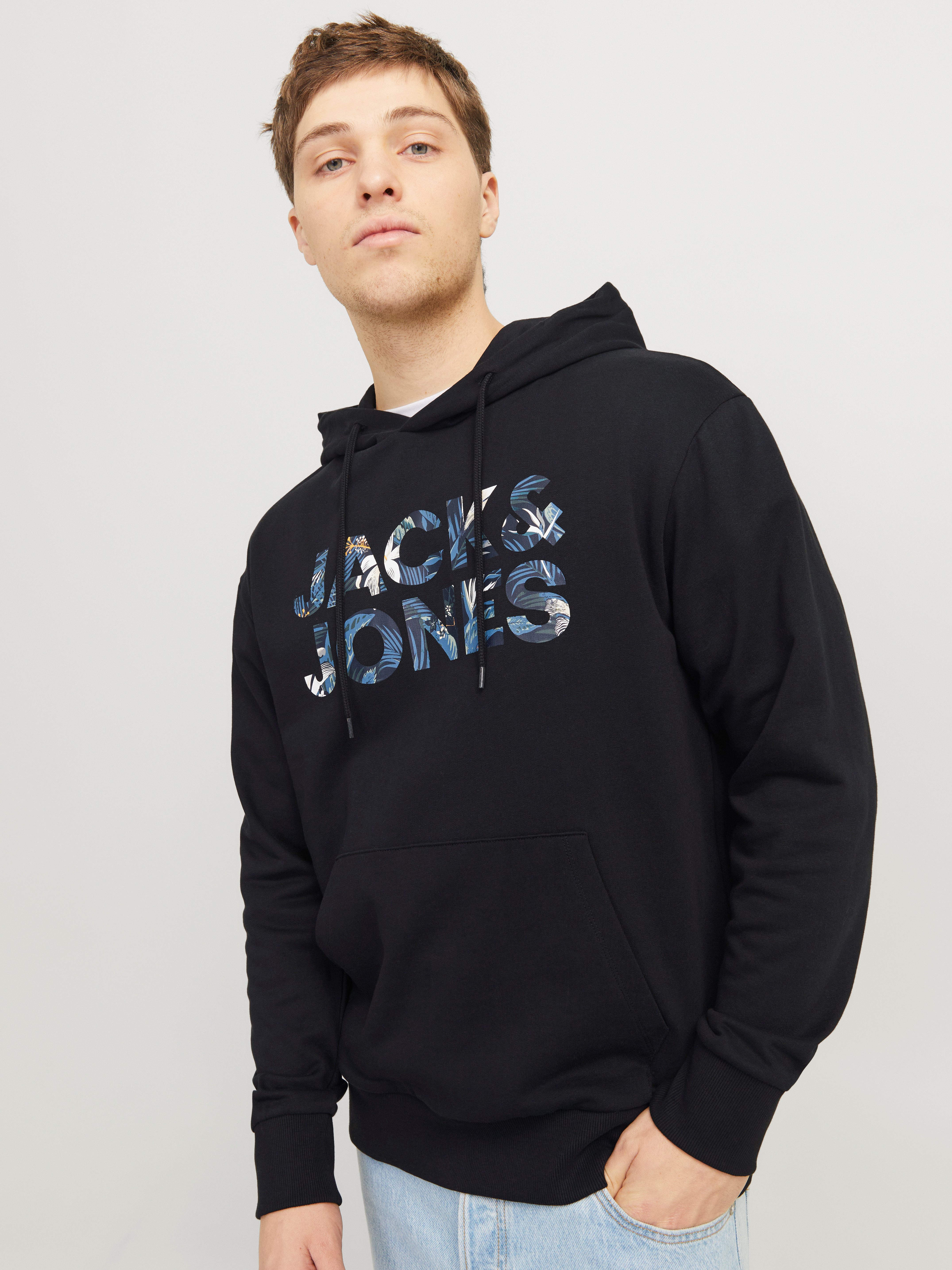 Jack & Jones Hoodie JJEBRYAN CORP LOGO SWEAT HOOD NOOS