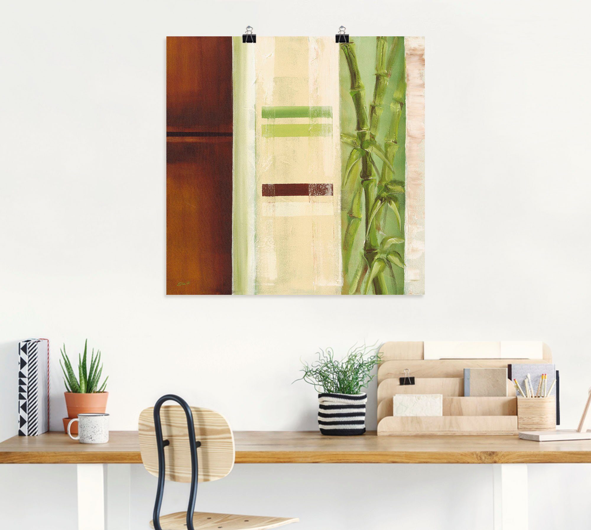 Artland Artprint Bamboe II als artprint van aluminium, artprint op linnen, muursticker of poster in verschillende maten