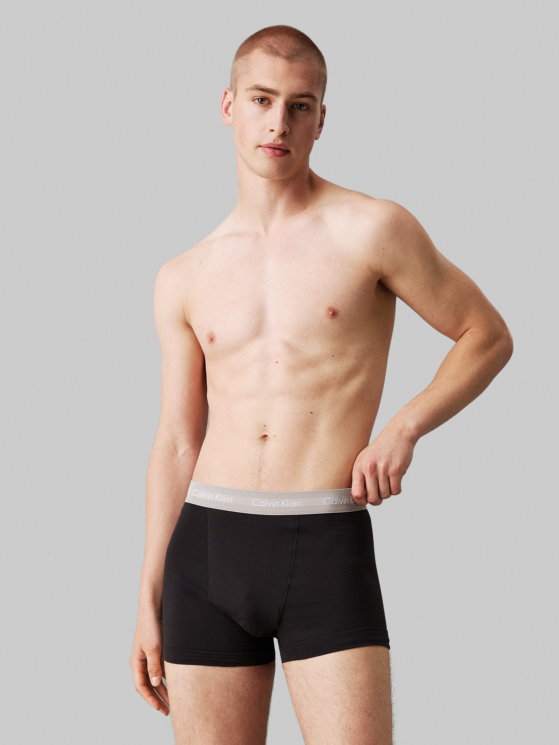 Calvin Klein Trunk 3PK met logo-elastische tailleband (3 stuks) (3 stuks)