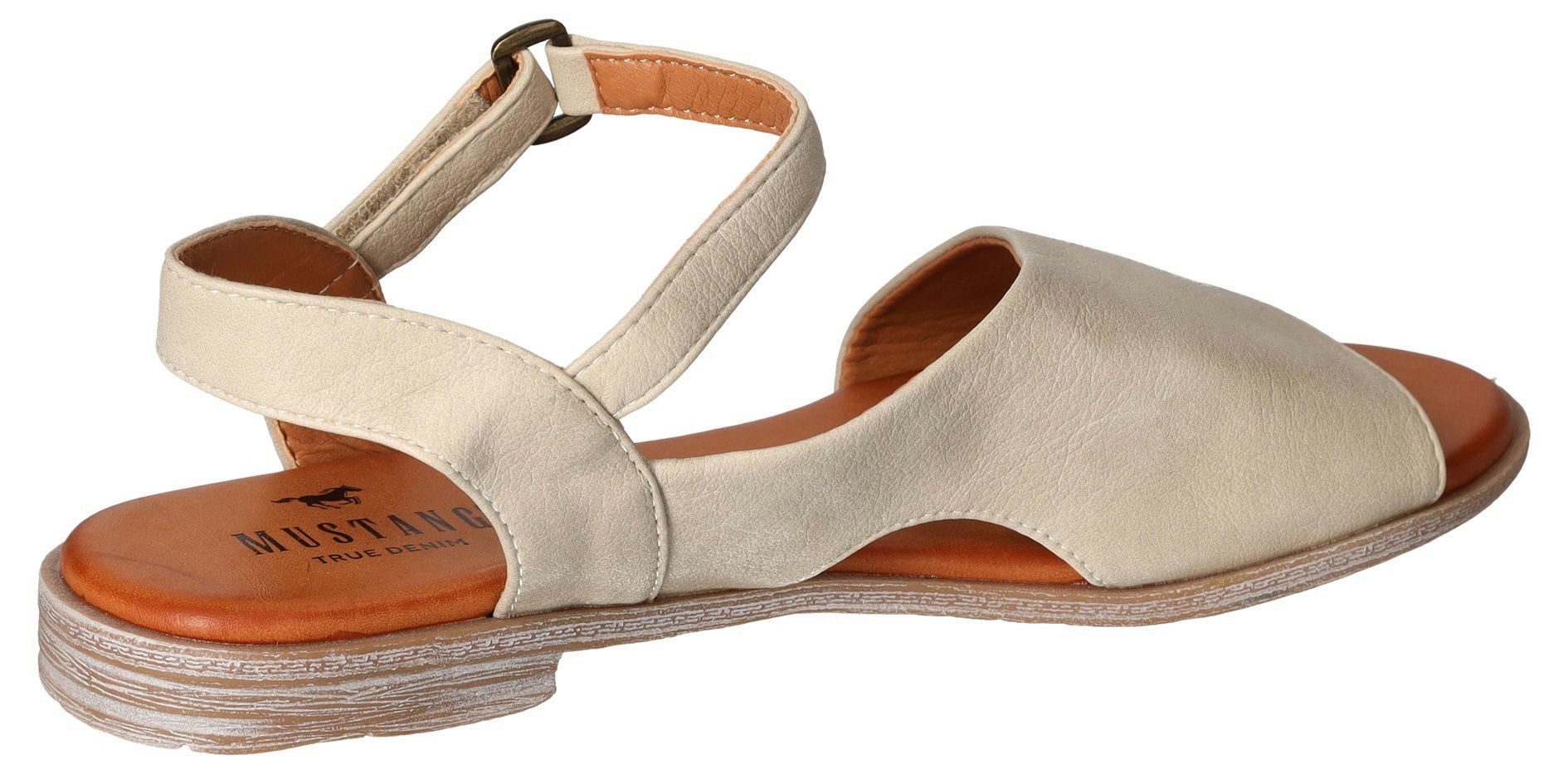 Mustang Shoes Sandalen , zomerschoen, sandaal, riemzandalen in asymmetrische vorm