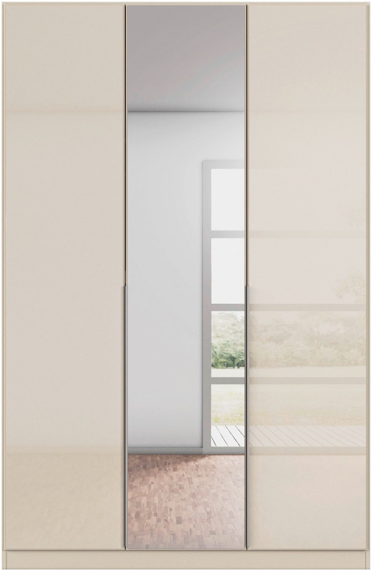 rauch Draaideurkast Kledingkasten kast garderobe AGORDO met glazen front doordachte binnenuitrusting, in 6 breedtes en 2 hoogtes made in germany